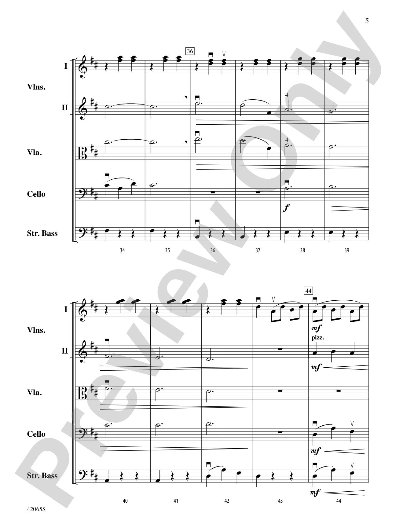 Les Patineurs: String Orchestra Conductor Score & Parts