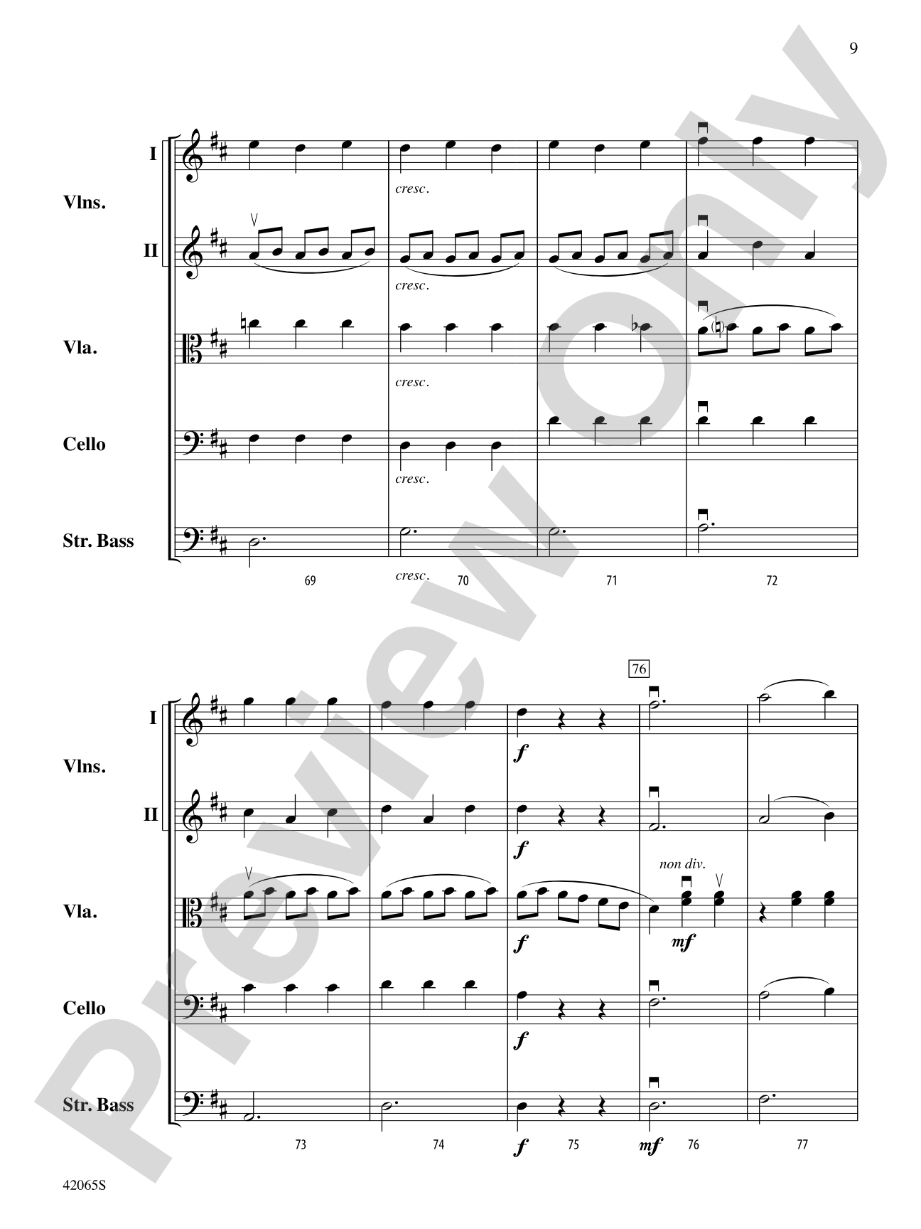 Les Patineurs: String Orchestra Conductor Score & Parts