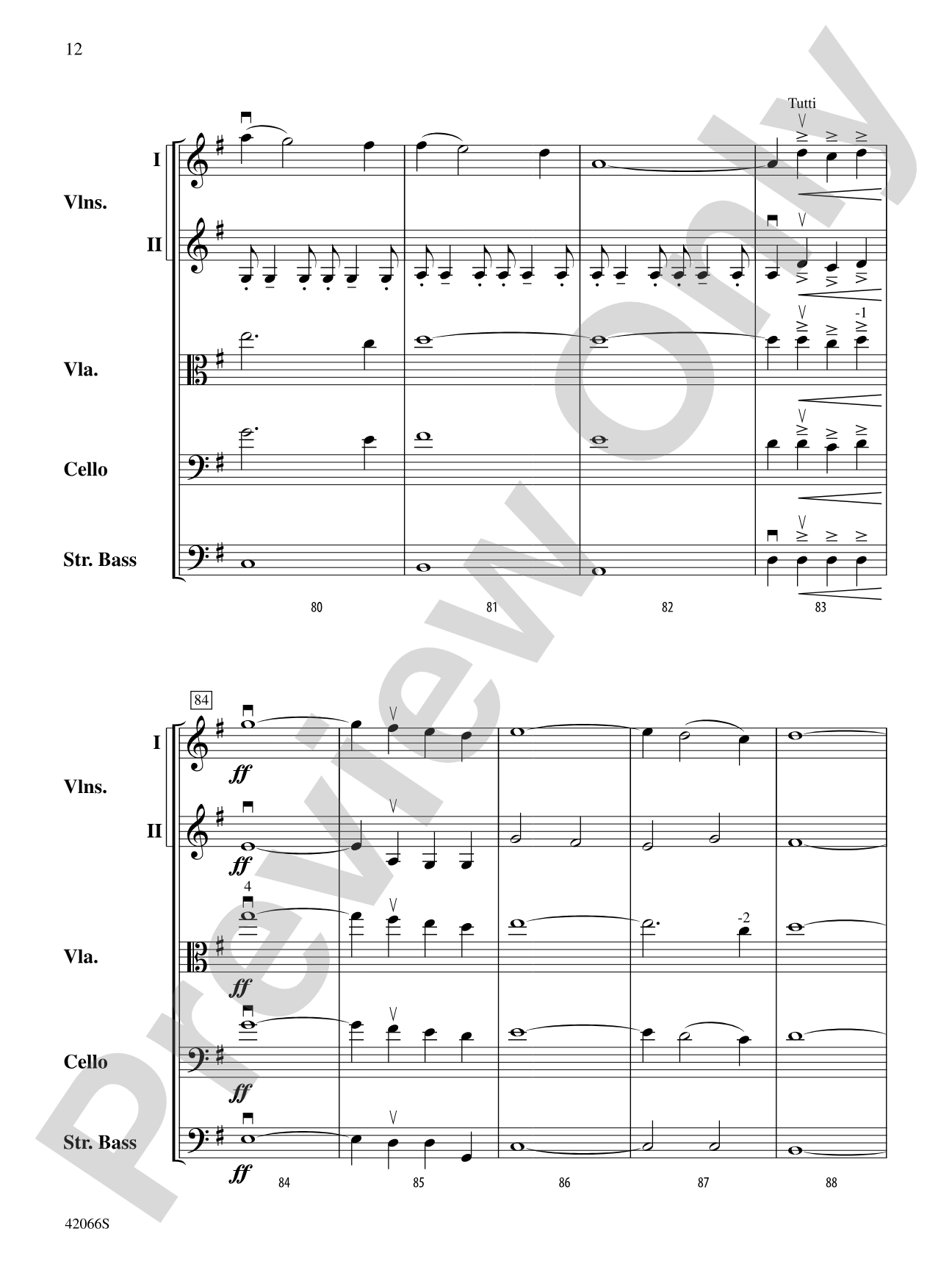 To Guard and Guide: String Orchestra Conductor Score & Parts