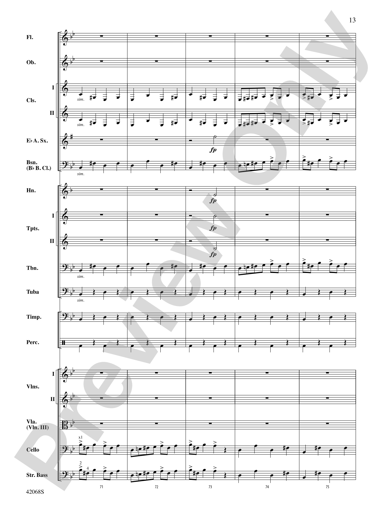 Peer Gynt Suite Selections: Full Orchestra Conductor Score & Parts