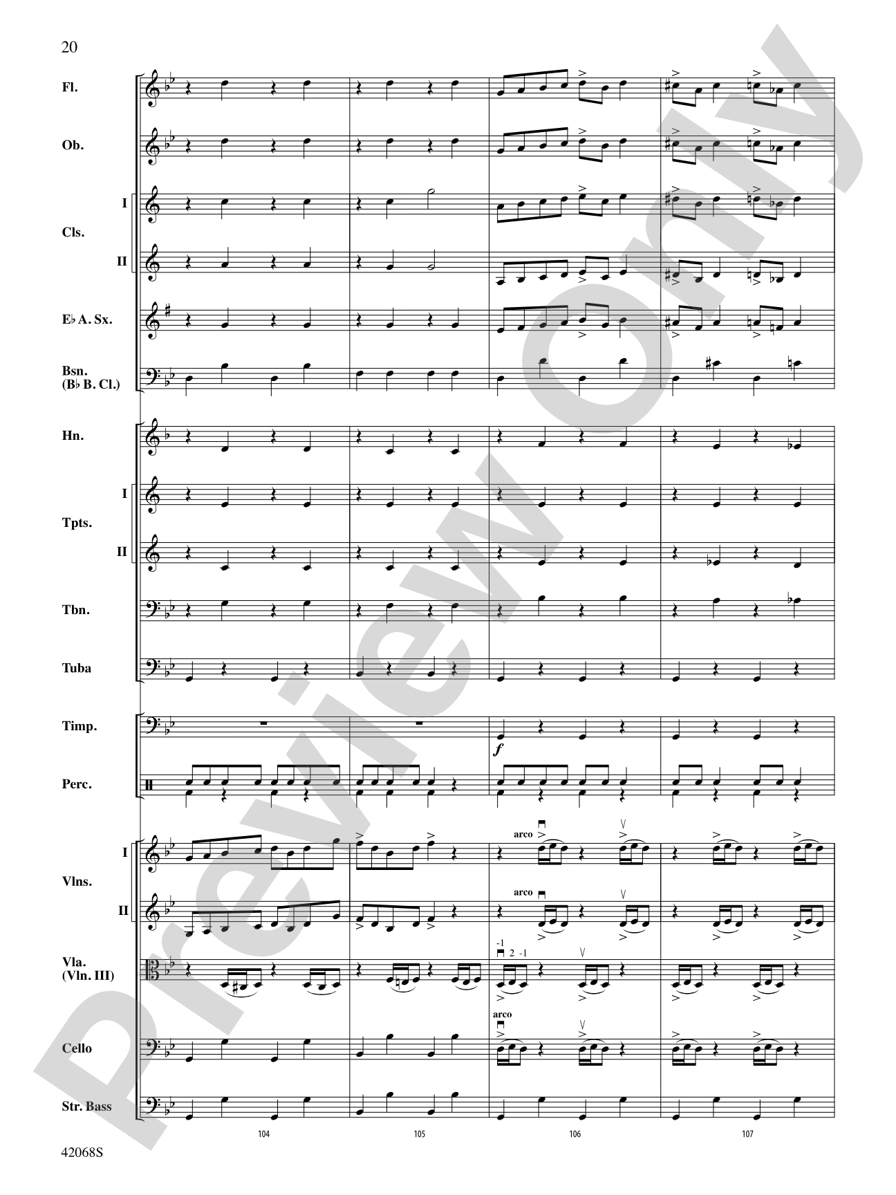 Peer Gynt Suite Selections: Full Orchestra Conductor Score & Parts