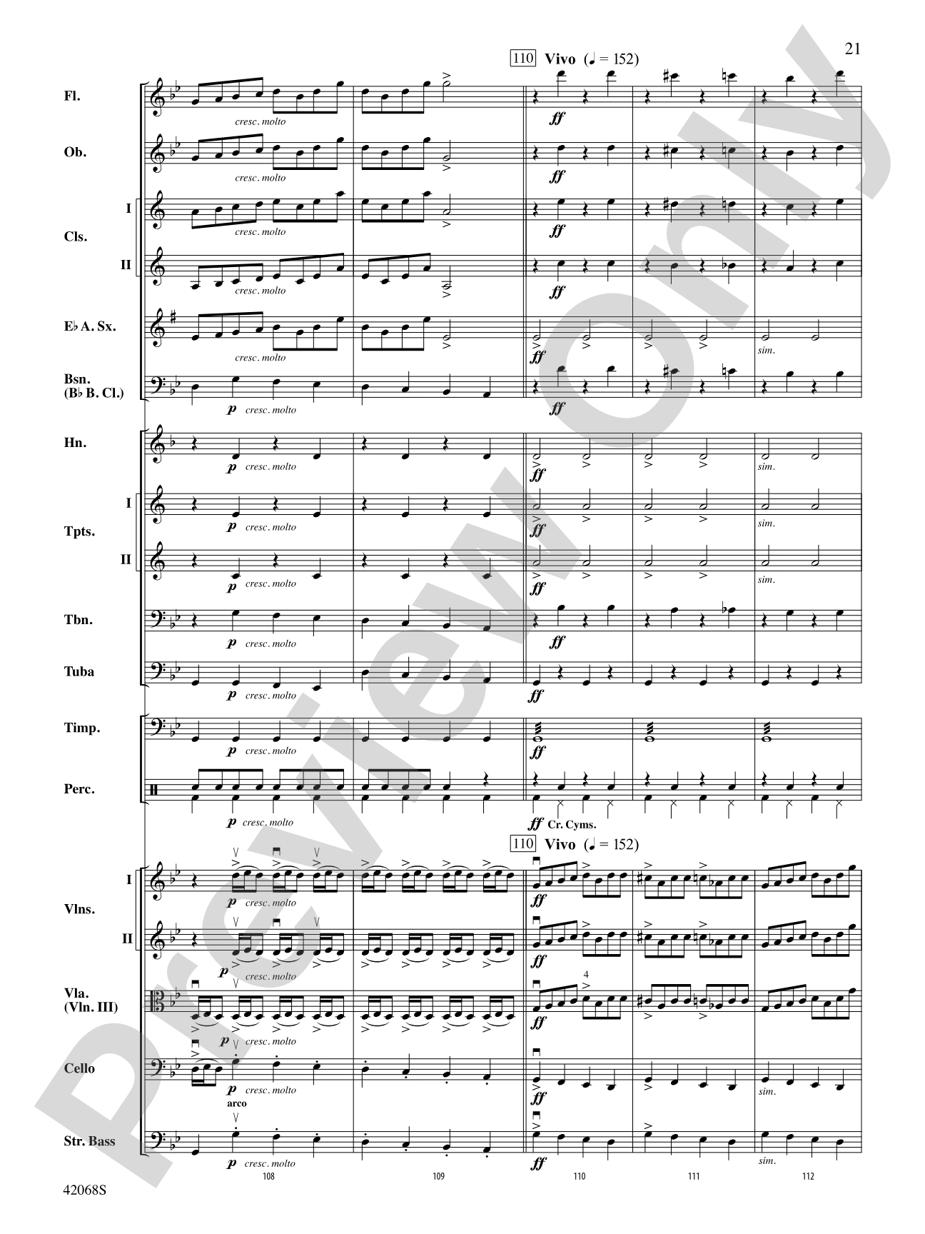 Peer Gynt Suite Selections: Full Orchestra Conductor Score & Parts
