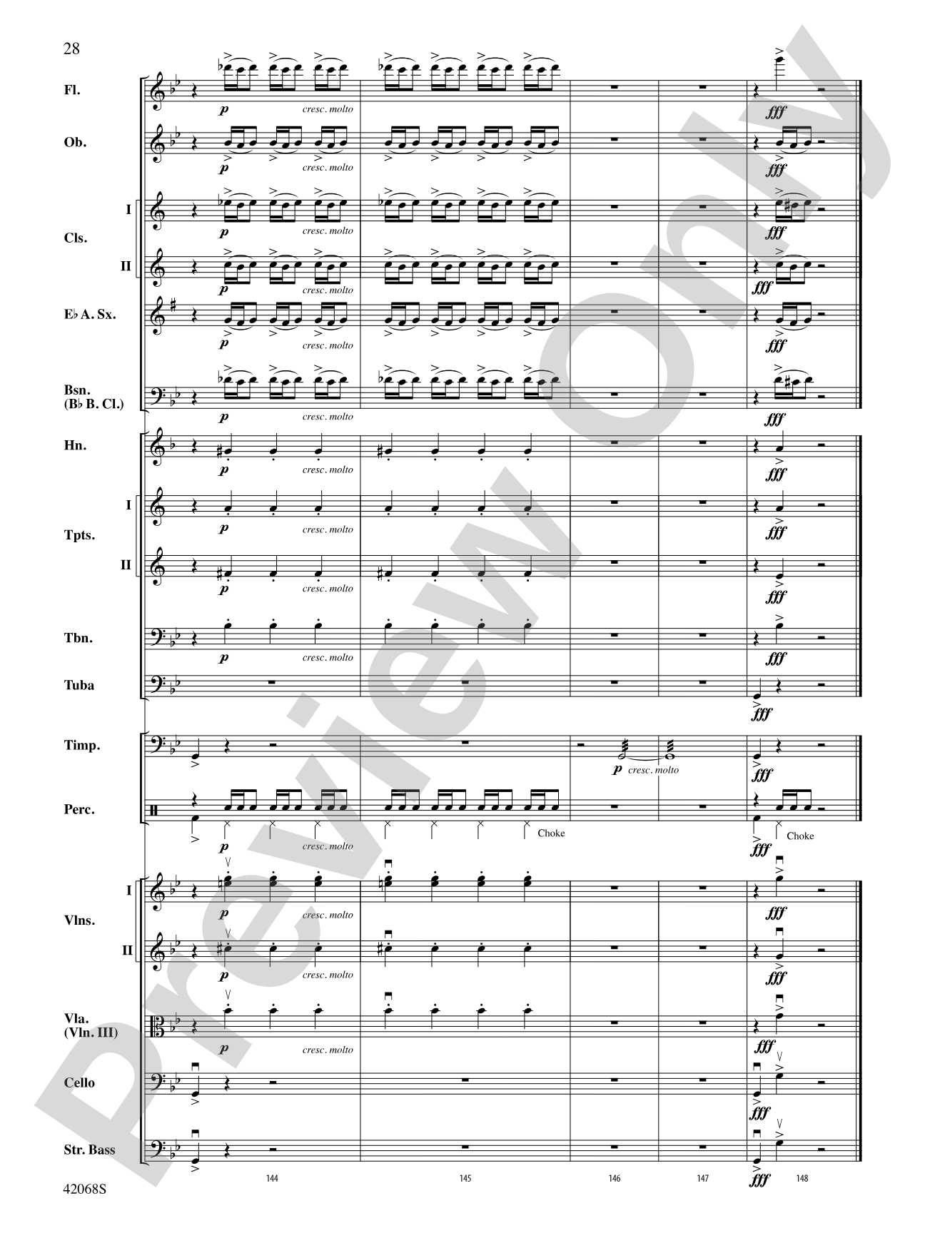 Peer Gynt Suite Selections: Full Orchestra Conductor Score & Parts