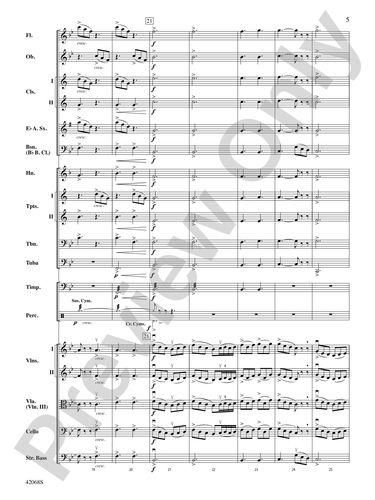 Peer Gynt Suite Selections: Full Orchestra Conductor Score & Parts