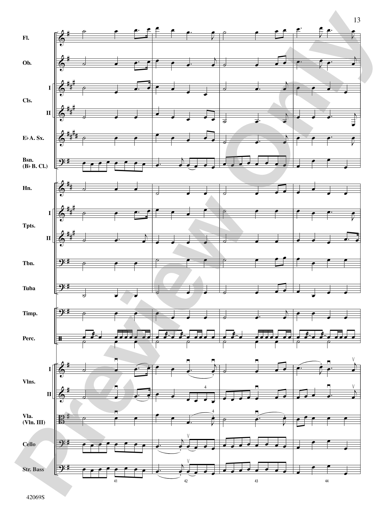 Overture to Royal Fireworks Music: Full Orchestra Conductor Score & Parts