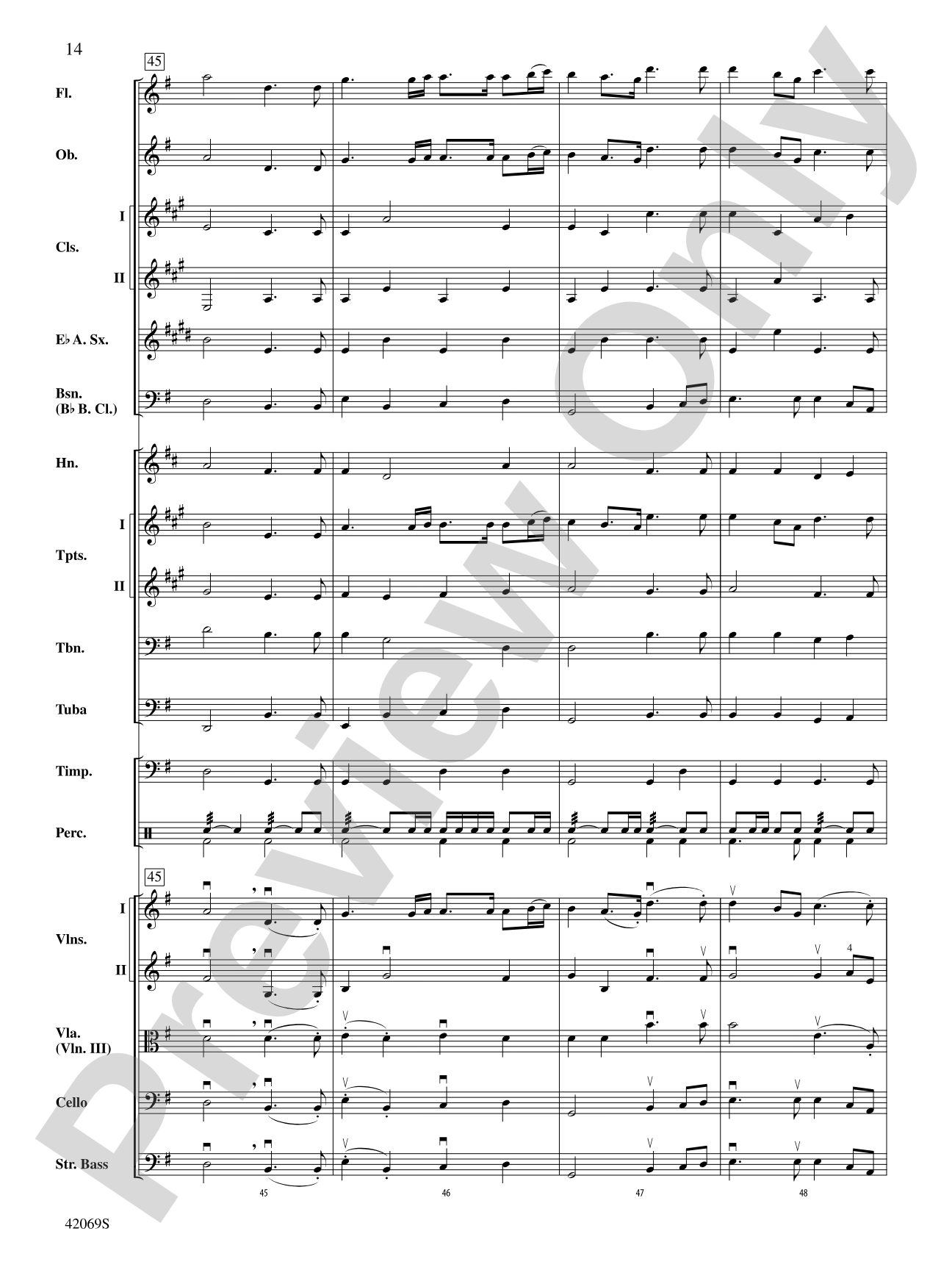 Overture to Royal Fireworks Music: Full Orchestra Conductor Score & Parts