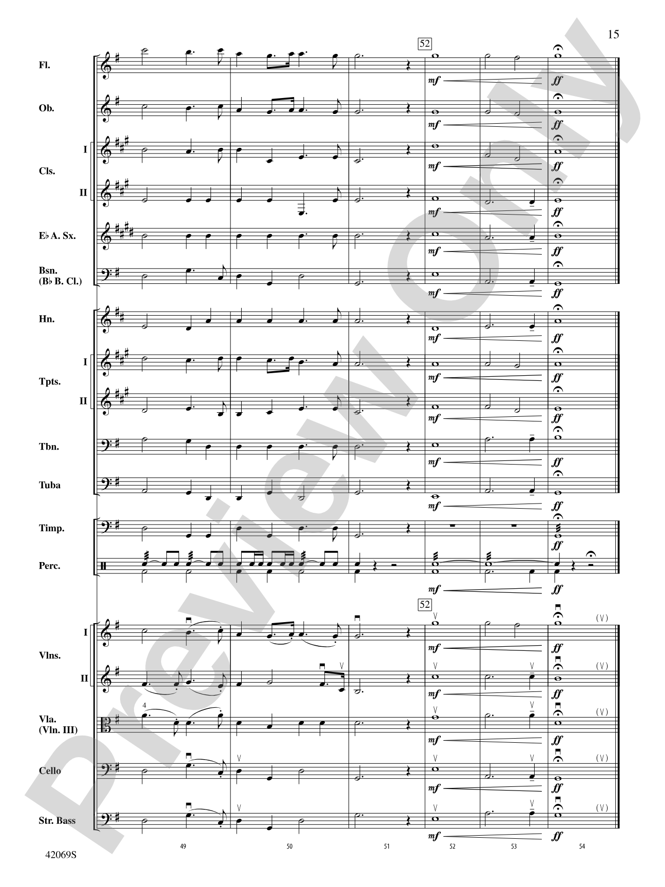 Overture to Royal Fireworks Music: Full Orchestra Conductor Score & Parts