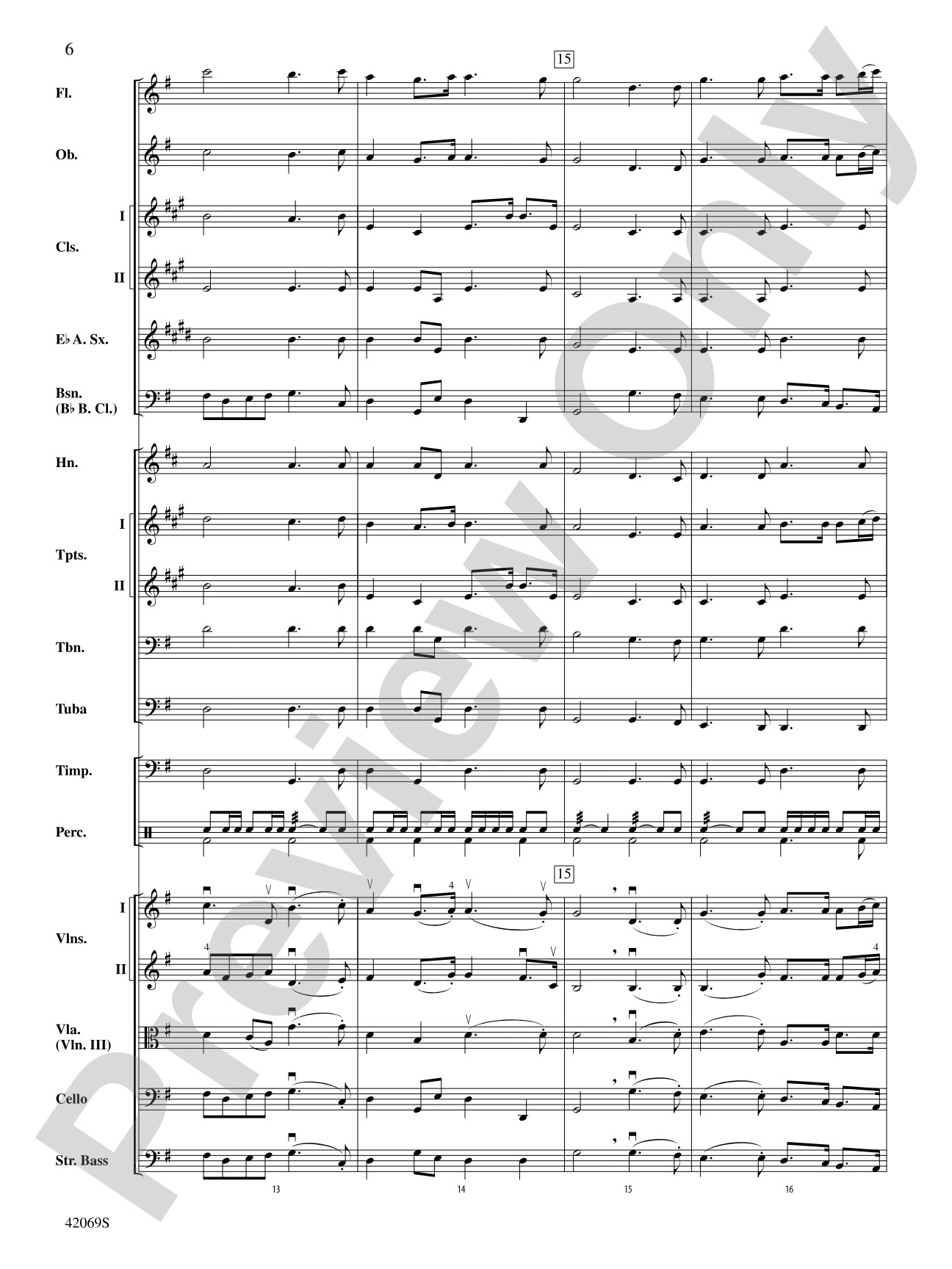 Overture to Royal Fireworks Music: Full Orchestra Conductor Score & Parts