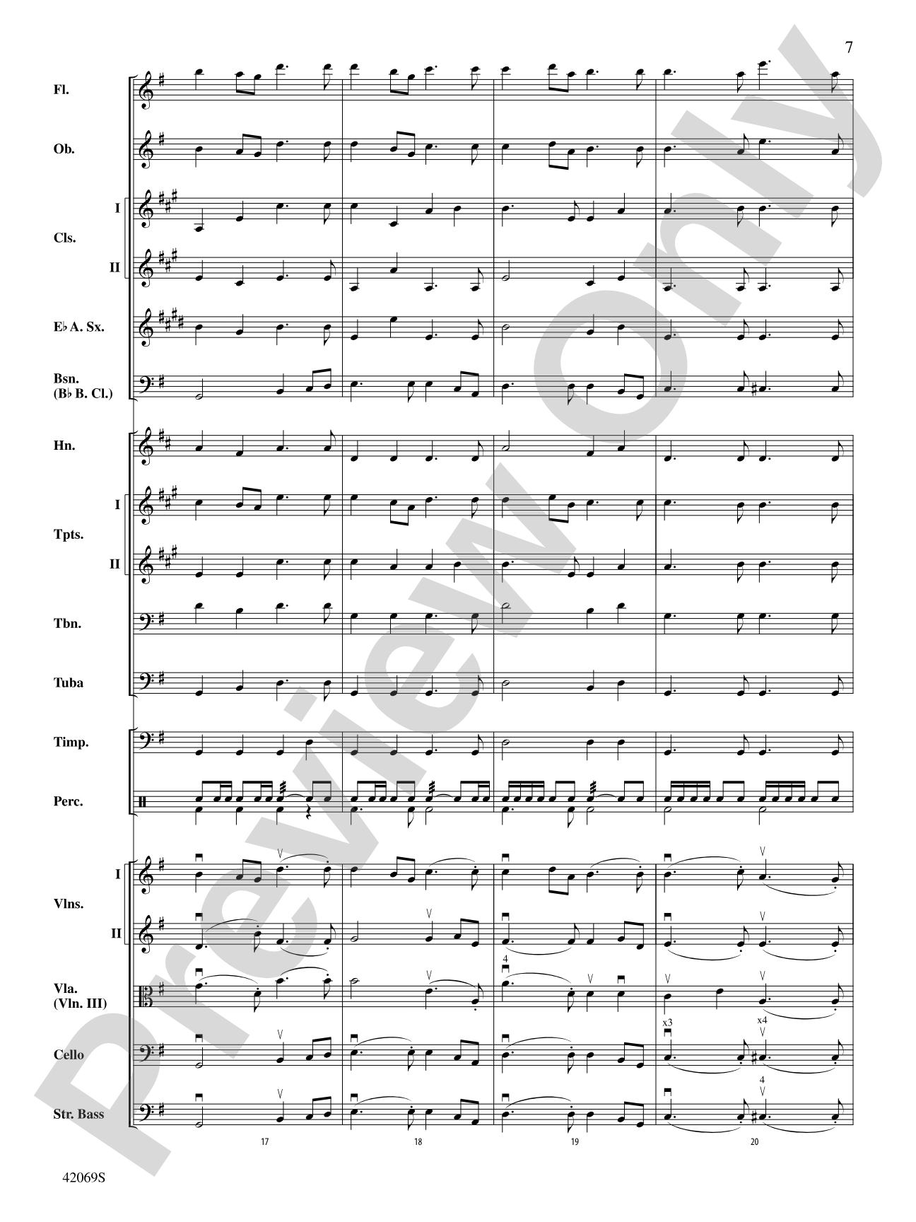 Overture to Royal Fireworks Music: Full Orchestra Conductor Score & Parts