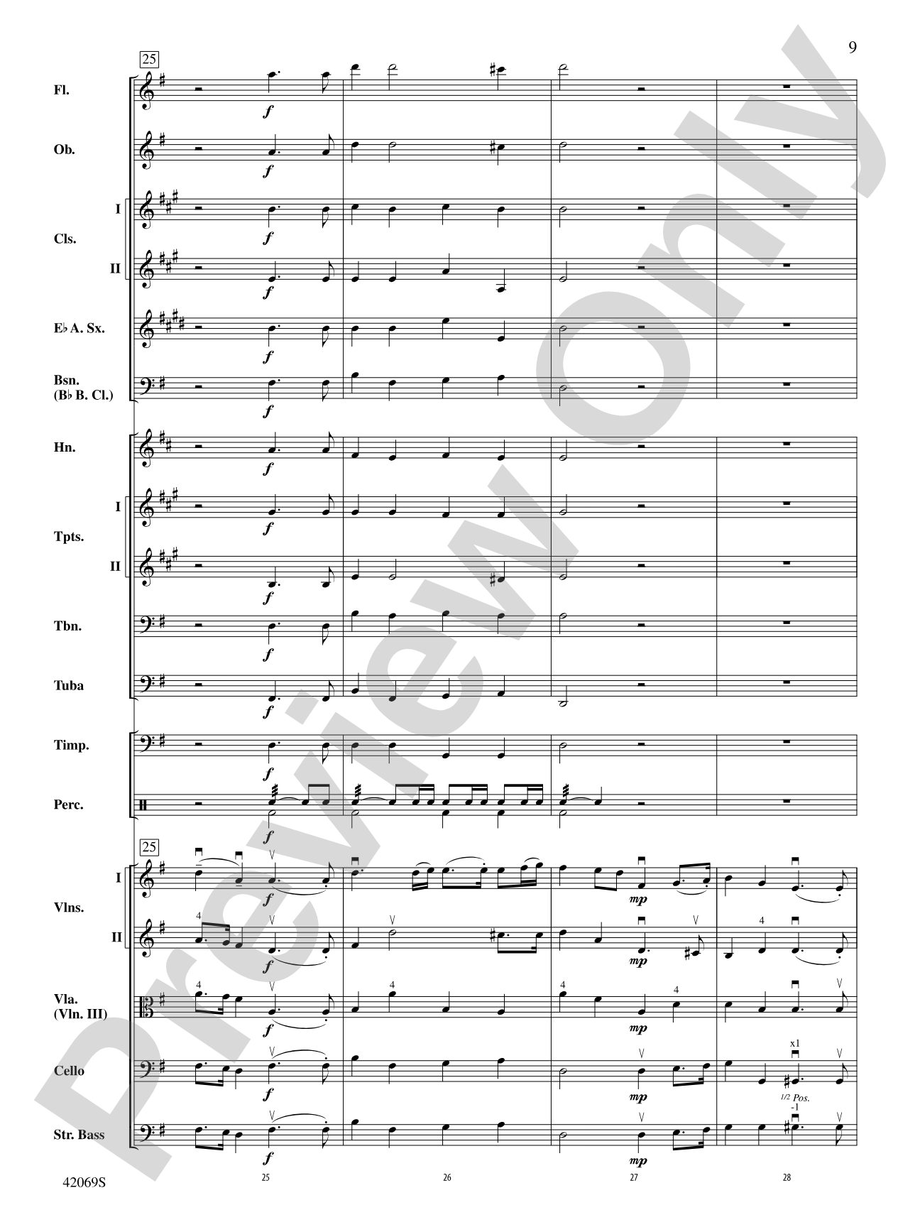 Overture to Royal Fireworks Music: Full Orchestra Conductor Score & Parts