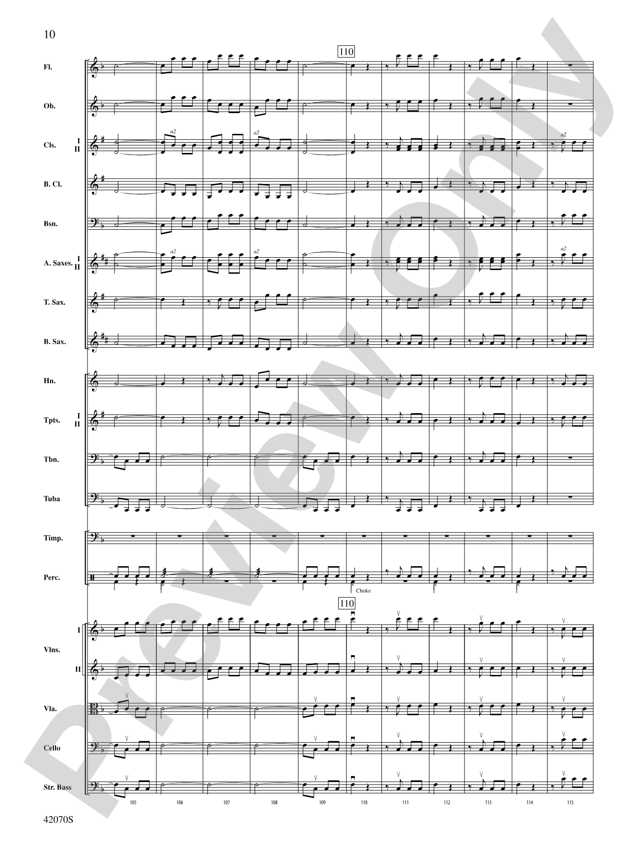 Symphony No. 5: Full Orchestra Conductor Score & Parts