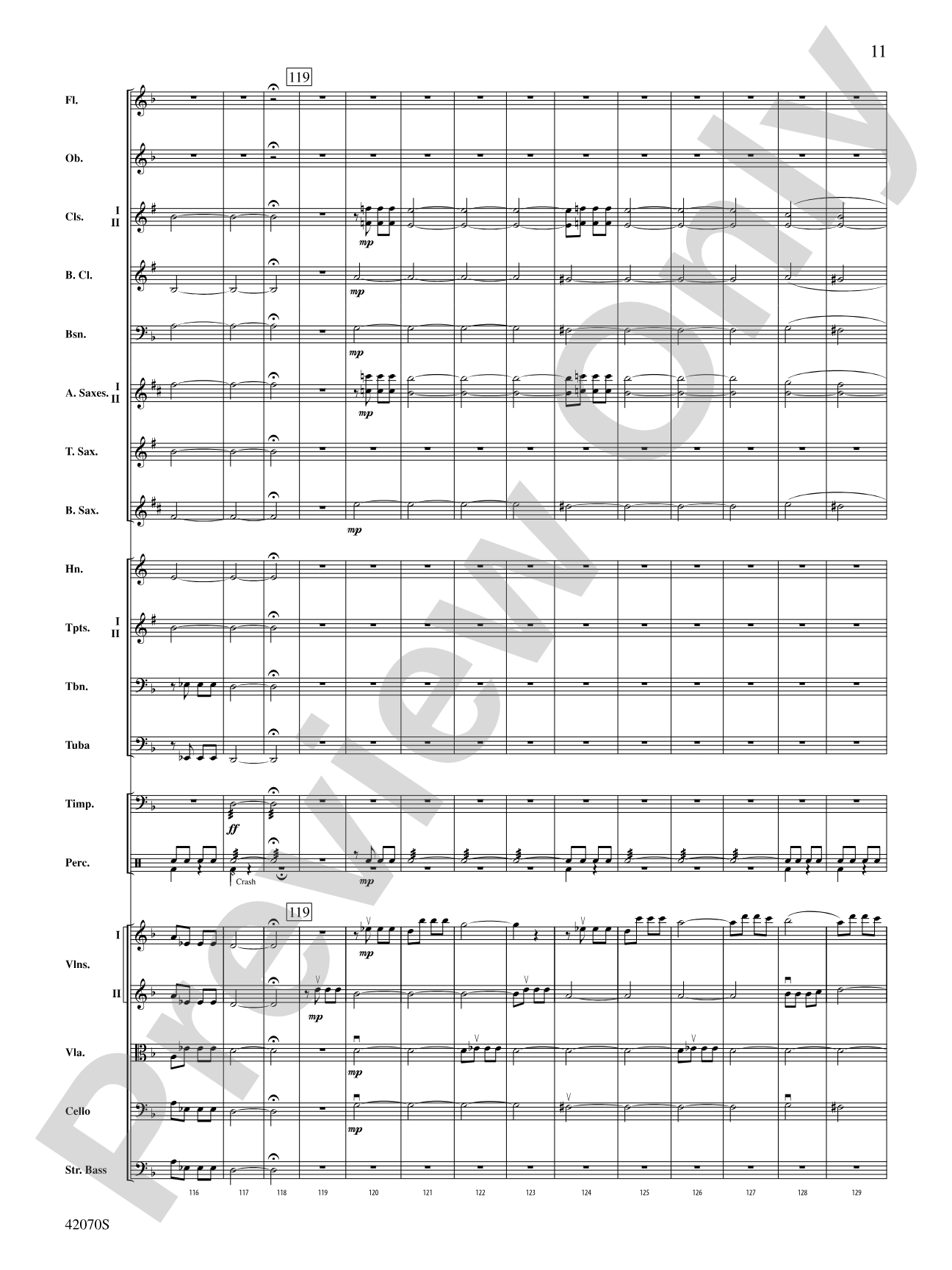 Symphony No. 5: Full Orchestra Conductor Score & Parts