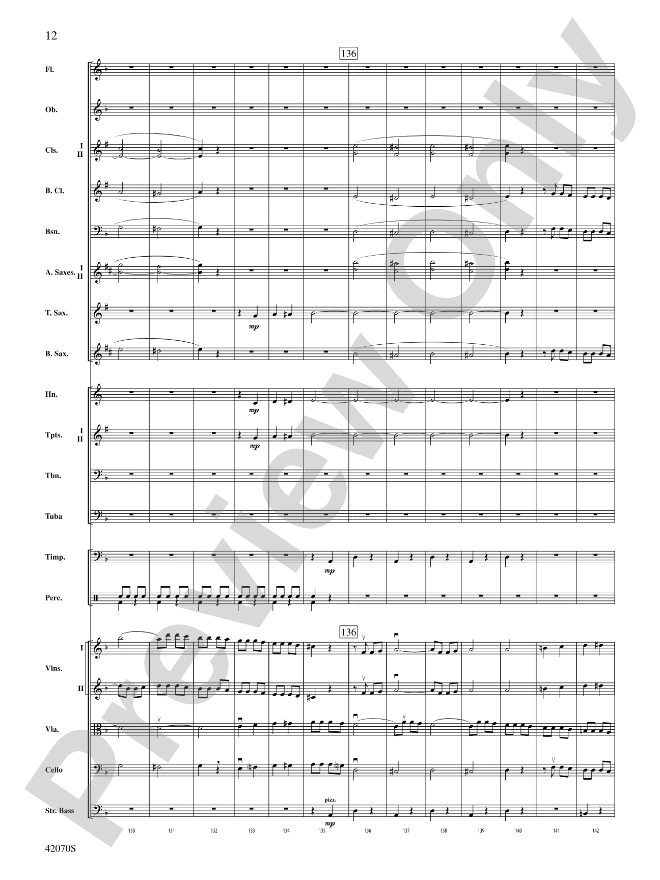 Symphony No. 5: Full Orchestra Conductor Score & Parts