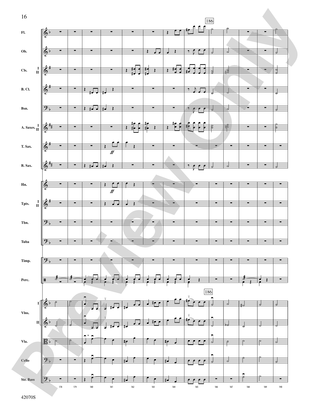 Symphony No. 5: Full Orchestra Conductor Score & Parts