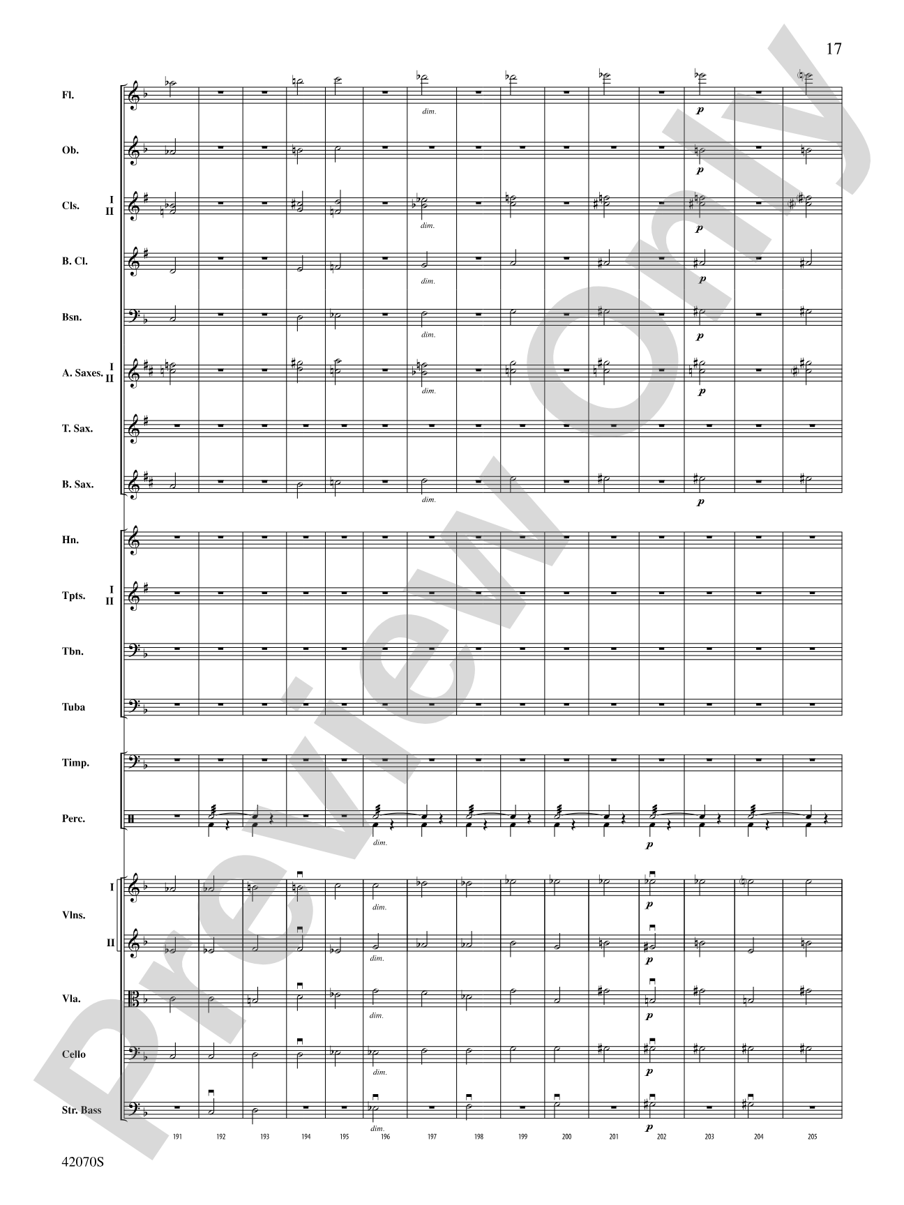 Symphony No. 5: Full Orchestra Conductor Score & Parts