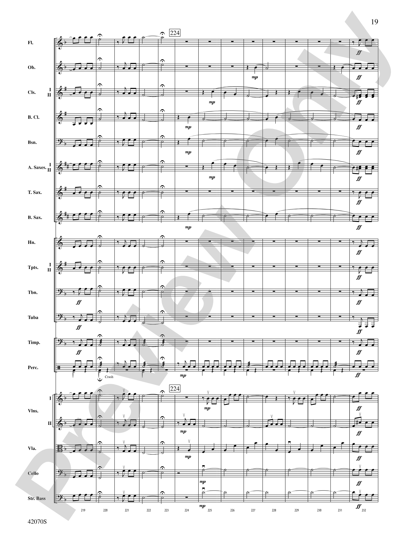Symphony No. 5: Full Orchestra Conductor Score & Parts