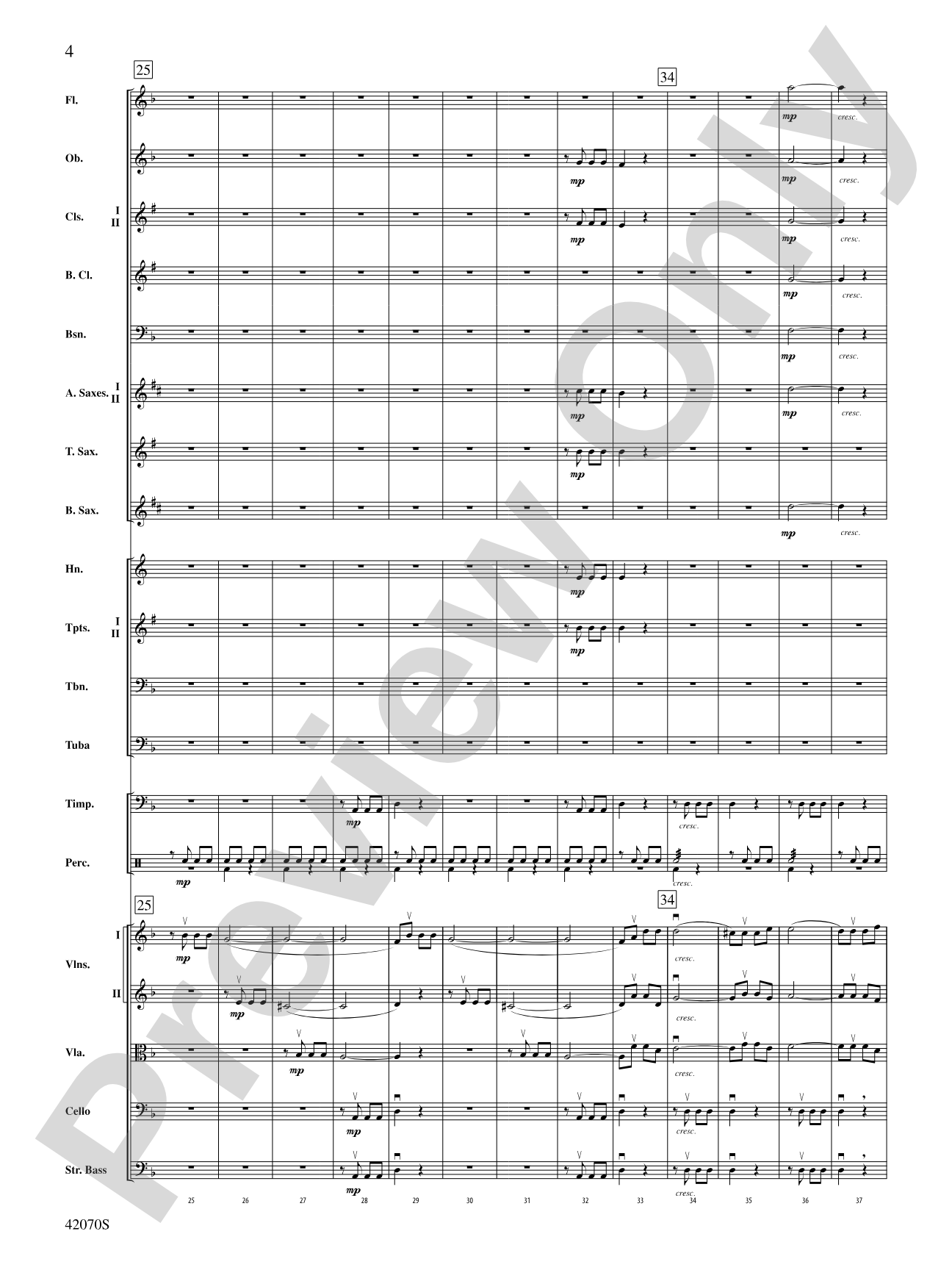 Symphony No. 5: Full Orchestra Conductor Score & Parts