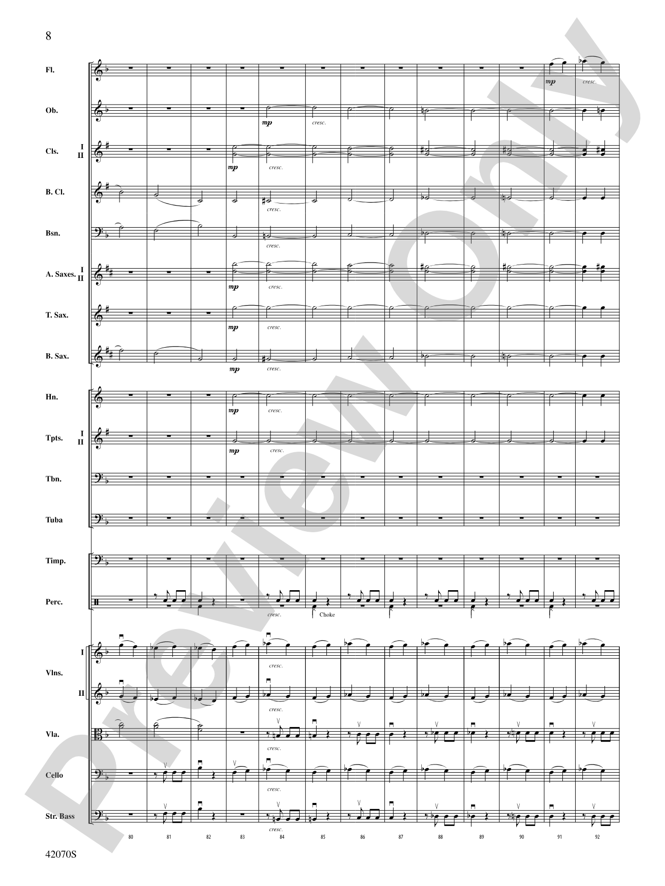 Symphony No. 5: Full Orchestra Conductor Score & Parts