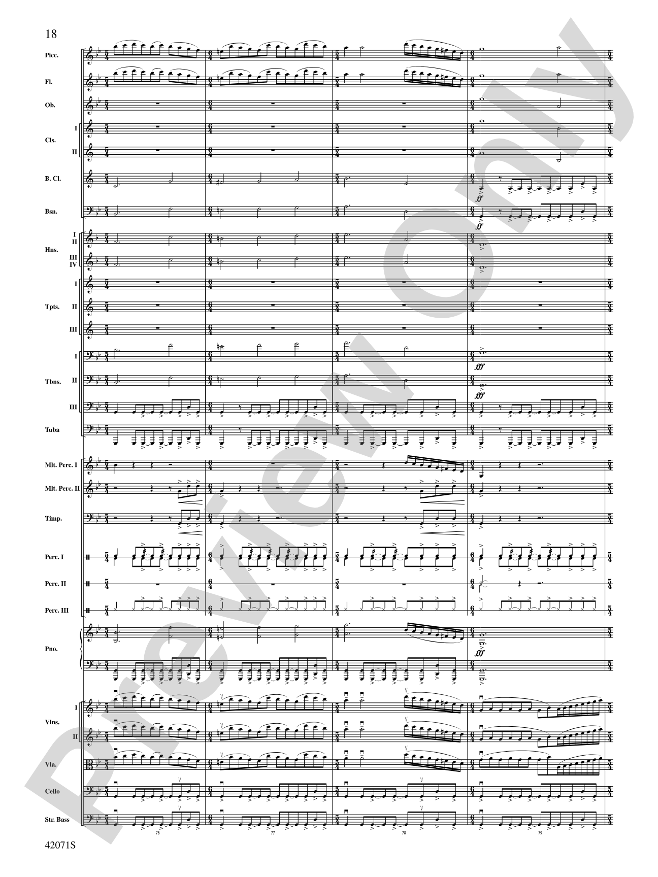 Aethelinda: Full Orchestra Conductor Score & Parts