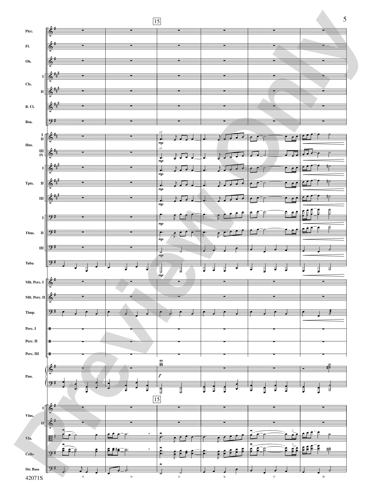 Aethelinda: Full Orchestra Conductor Score & Parts