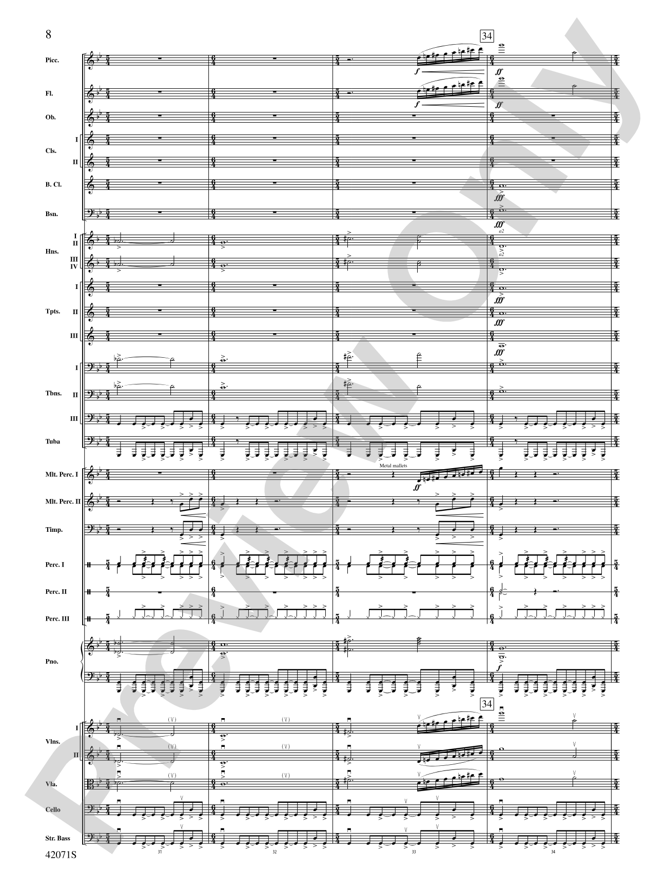 Aethelinda: Full Orchestra Conductor Score & Parts