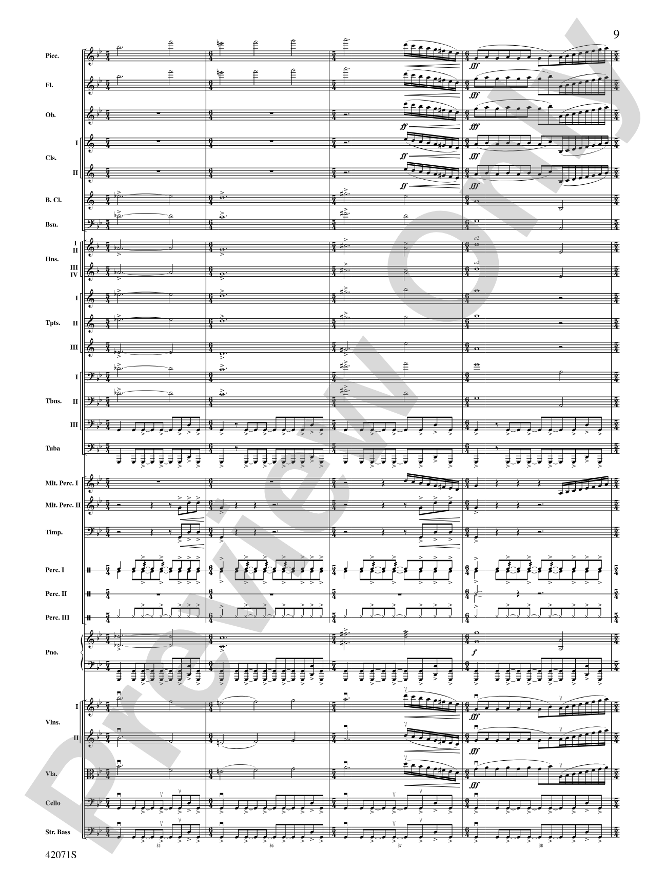Aethelinda: Full Orchestra Conductor Score & Parts