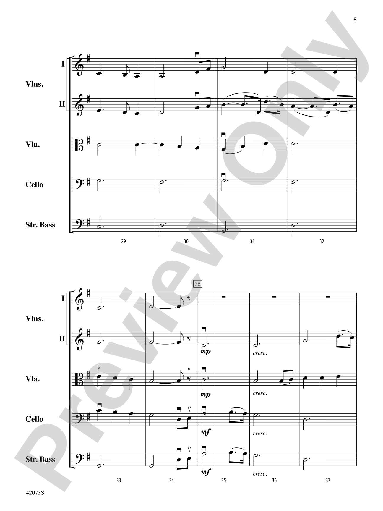 Dark Island: String Orchestra Conductor Score & Parts