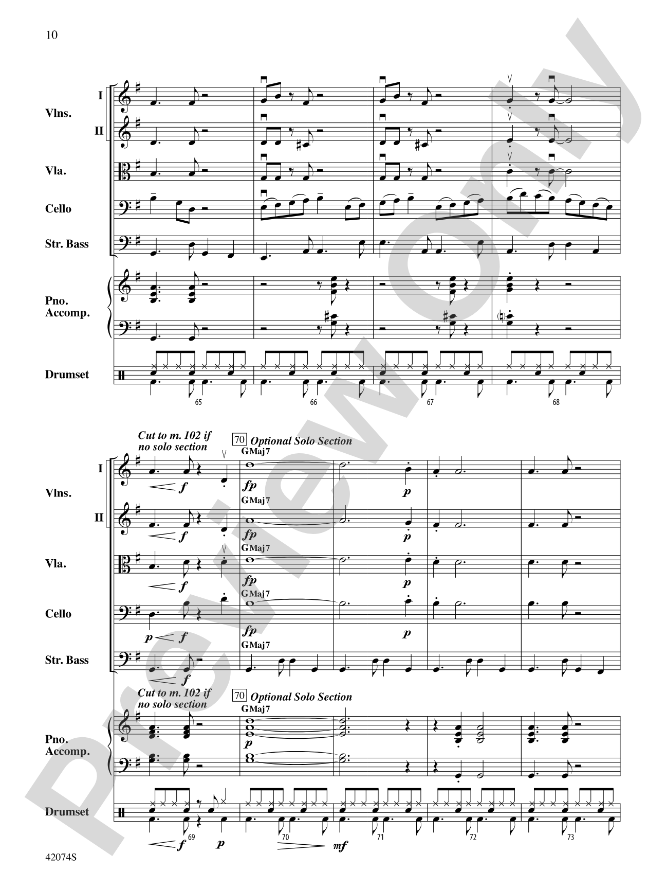 Road Trip to Rio: String Orchestra Conductor Score & Parts