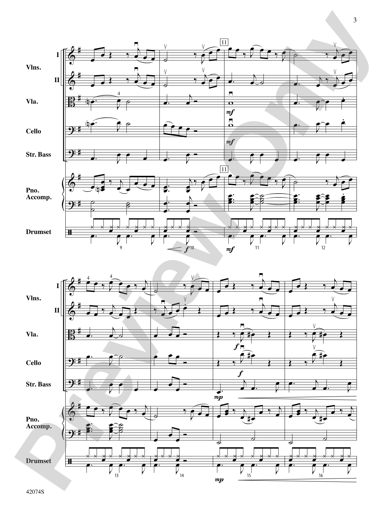 Road Trip to Rio: String Orchestra Conductor Score & Parts