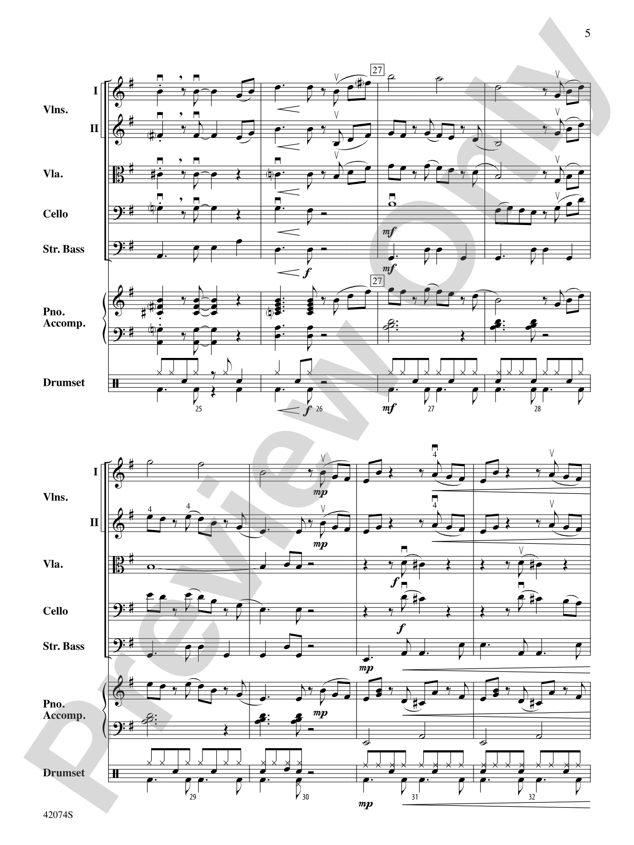 Road Trip to Rio: String Orchestra Conductor Score & Parts