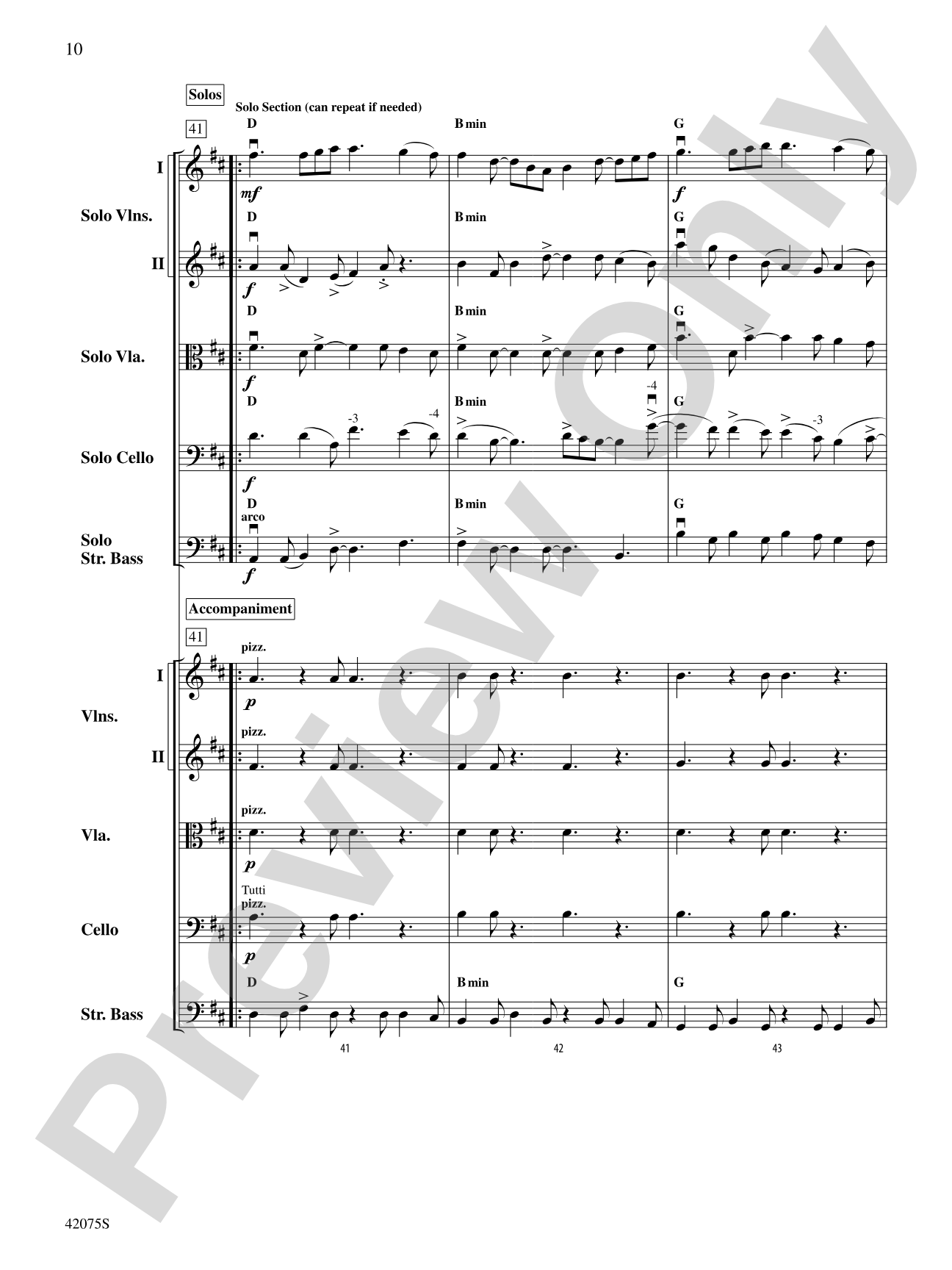 You Didn't Ask Me: String Orchestra Conductor Score & Parts