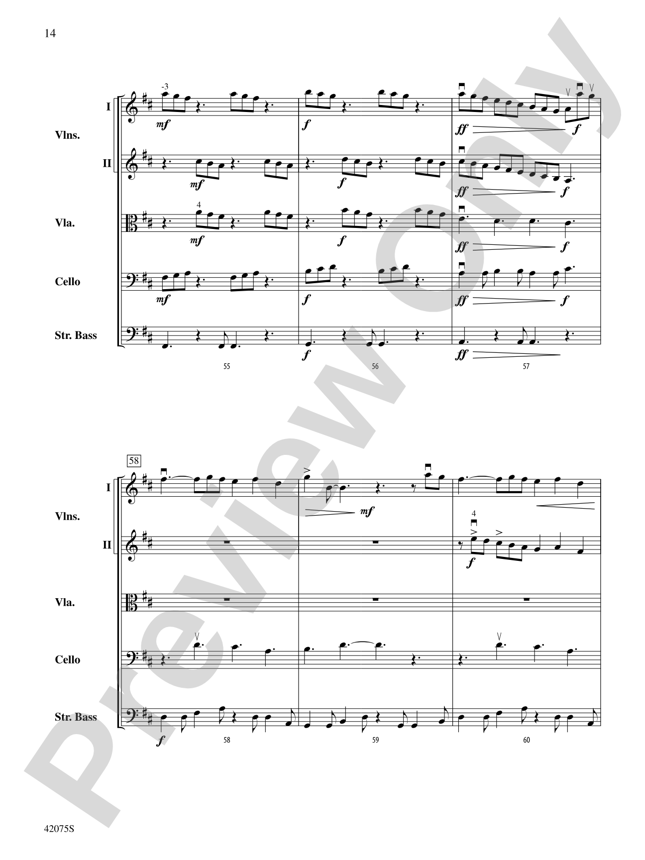 You Didn't Ask Me: String Orchestra Conductor Score & Parts
