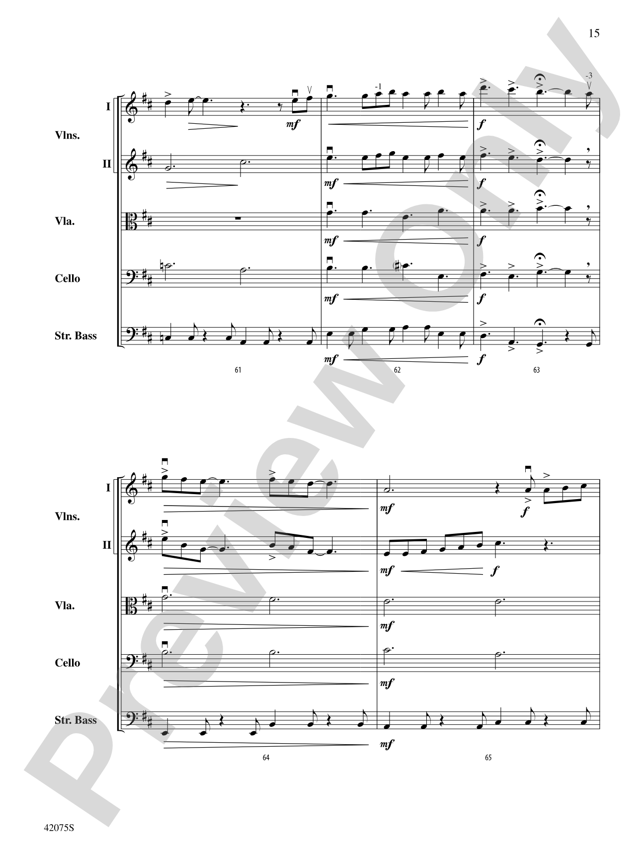 You Didn't Ask Me: String Orchestra Conductor Score & Parts