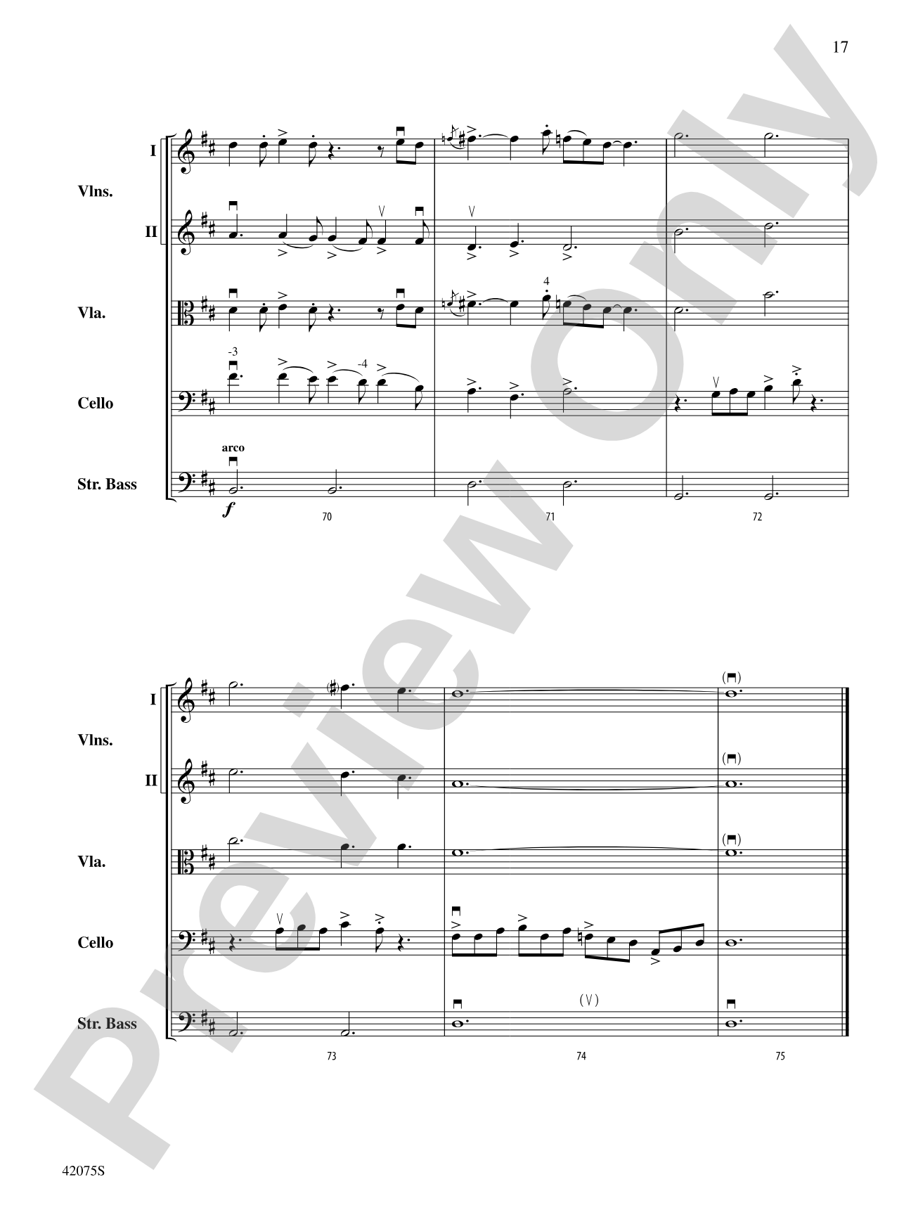 You Didn't Ask Me: String Orchestra Conductor Score & Parts