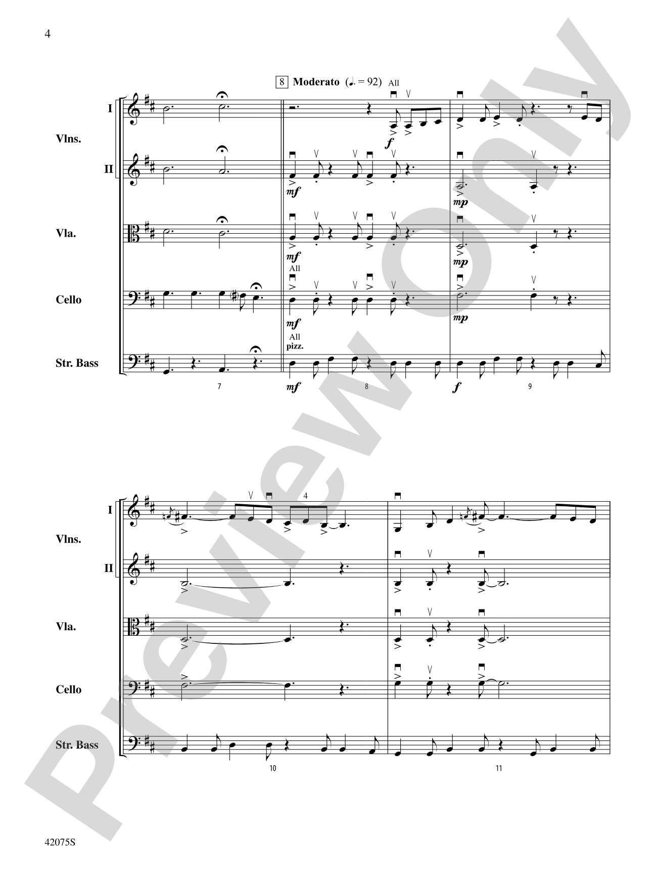 You Didn't Ask Me: String Orchestra Conductor Score & Parts