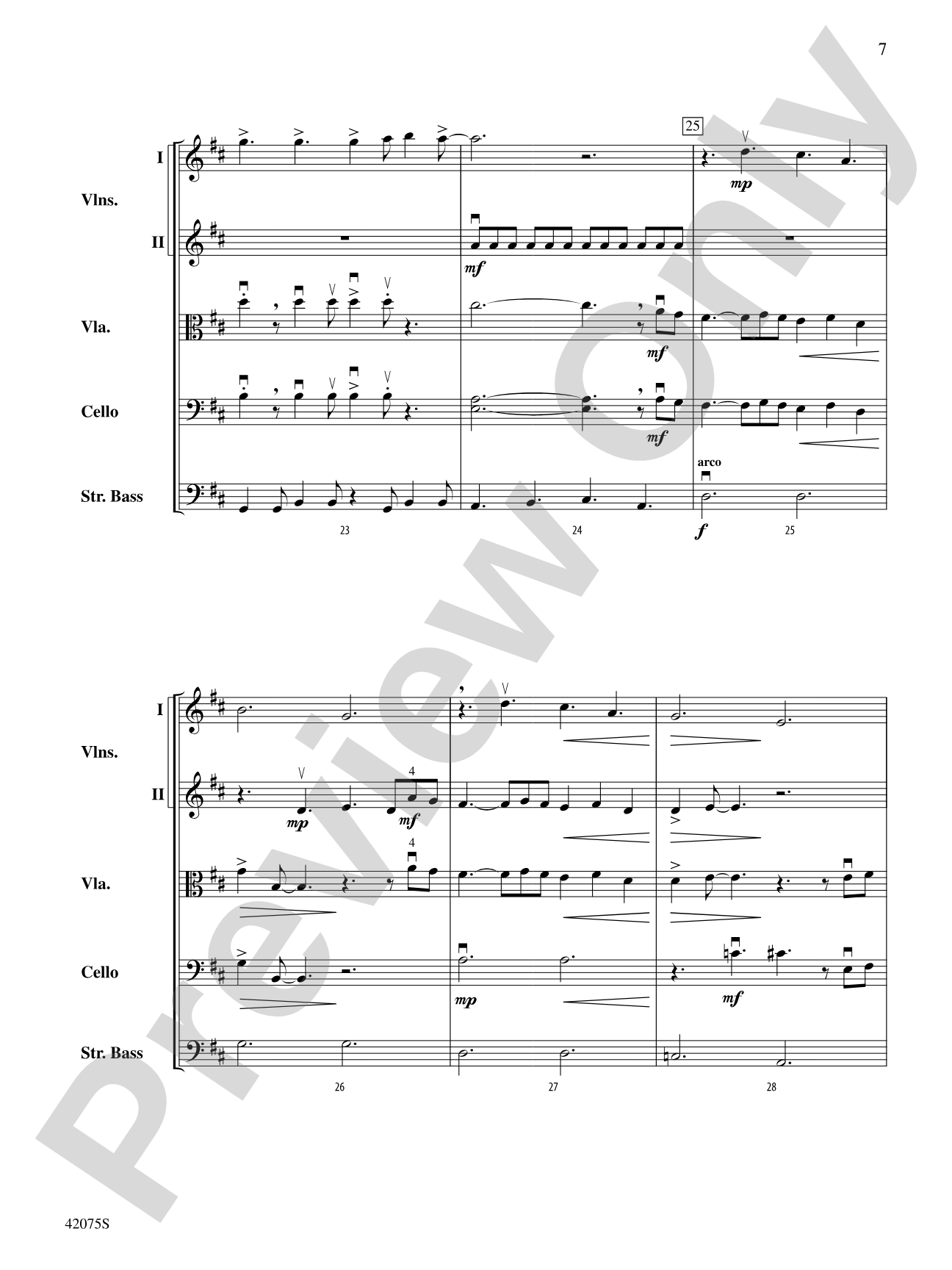 You Didn't Ask Me: String Orchestra Conductor Score & Parts