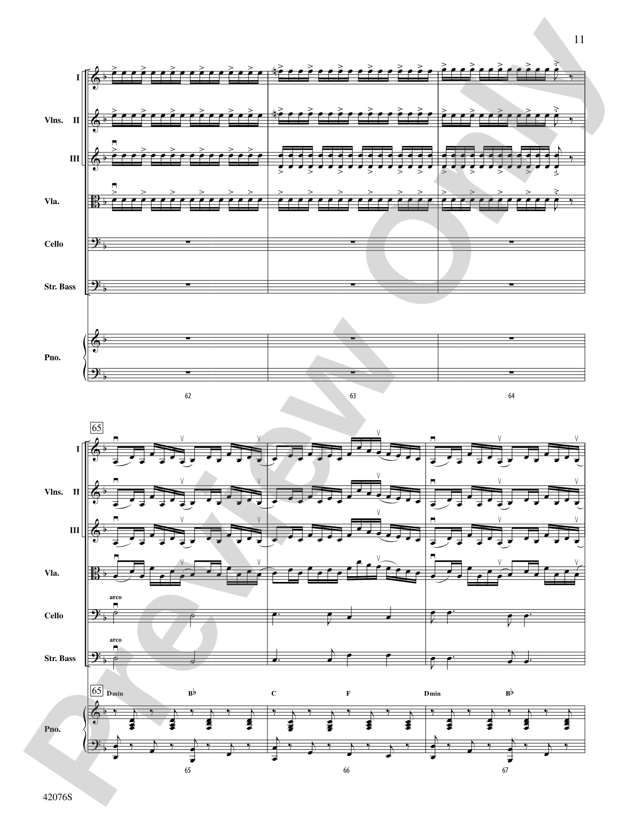 Celtic Canon: String Orchestra Conductor Score & Parts