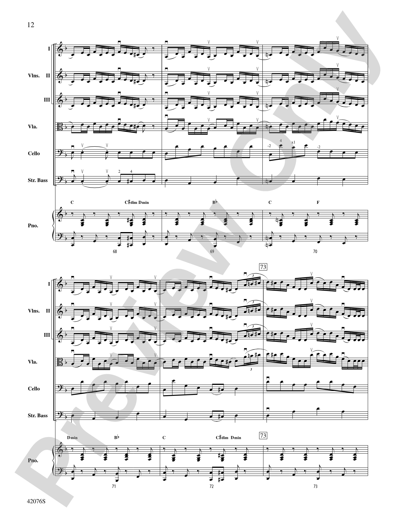 Celtic Canon: String Orchestra Conductor Score & Parts