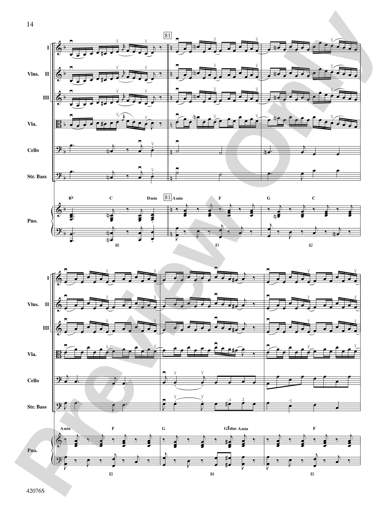 Celtic Canon: String Orchestra Conductor Score & Parts