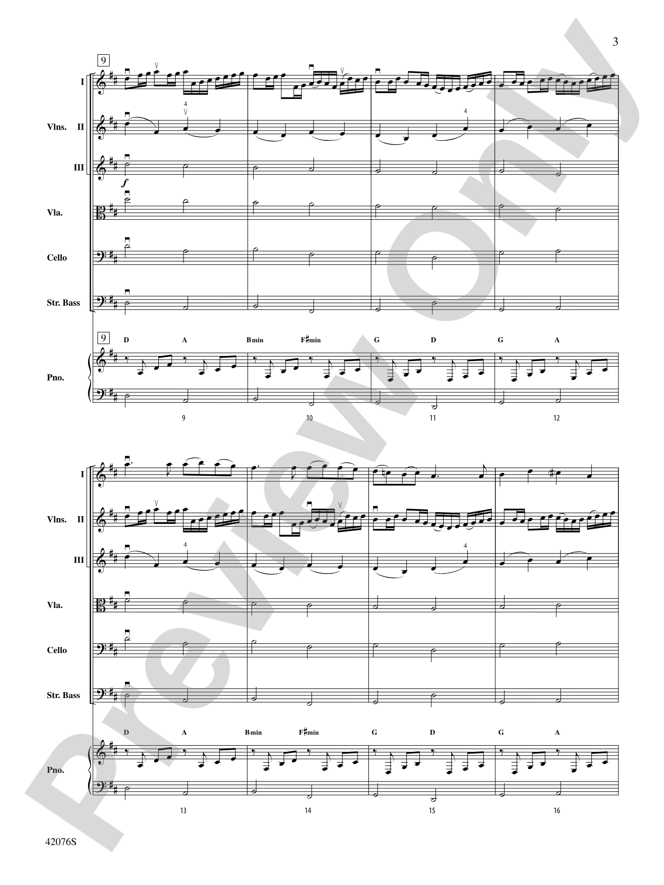 Celtic Canon: String Orchestra Conductor Score & Parts