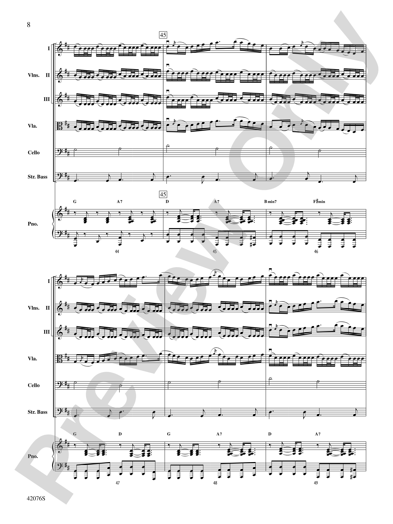 Celtic Canon: String Orchestra Conductor Score & Parts