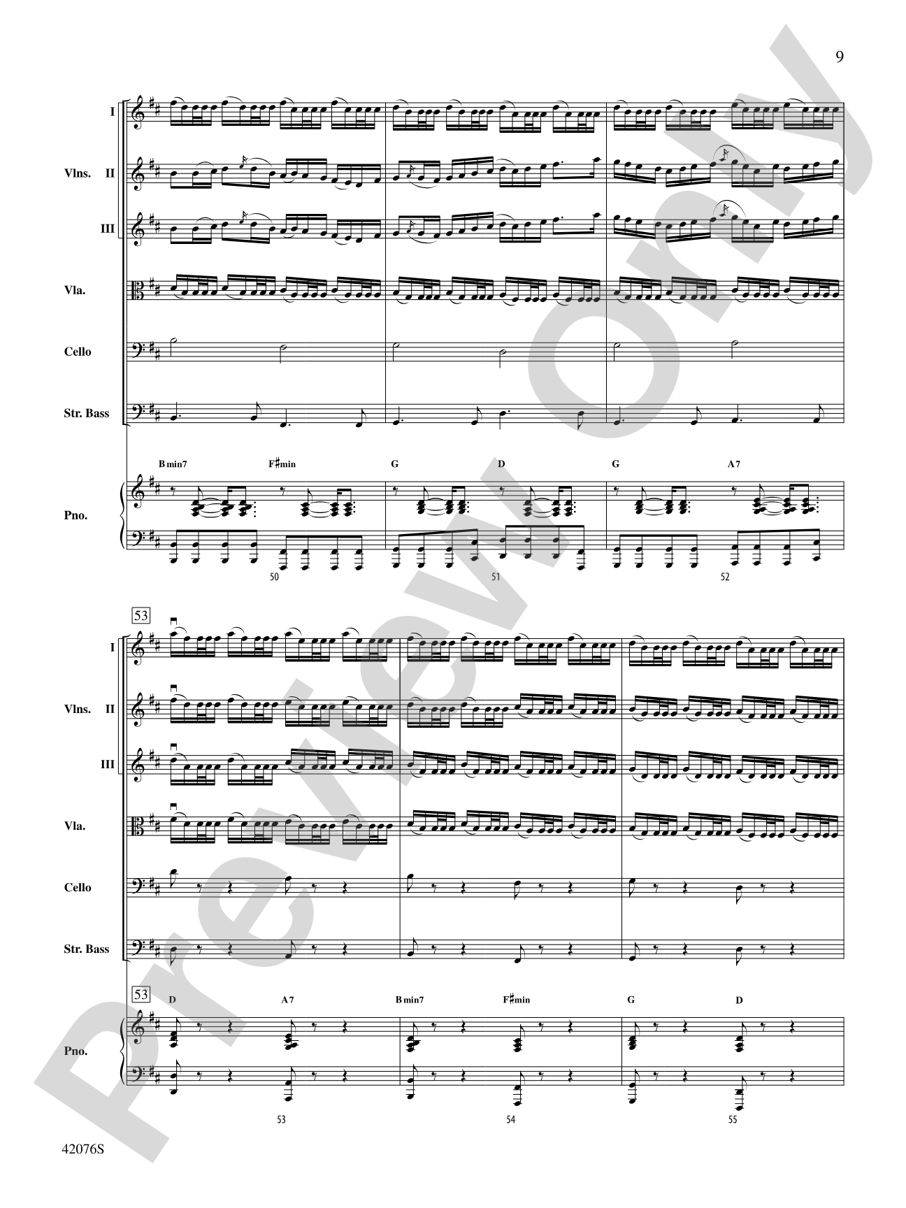 Celtic Canon: String Orchestra Conductor Score & Parts