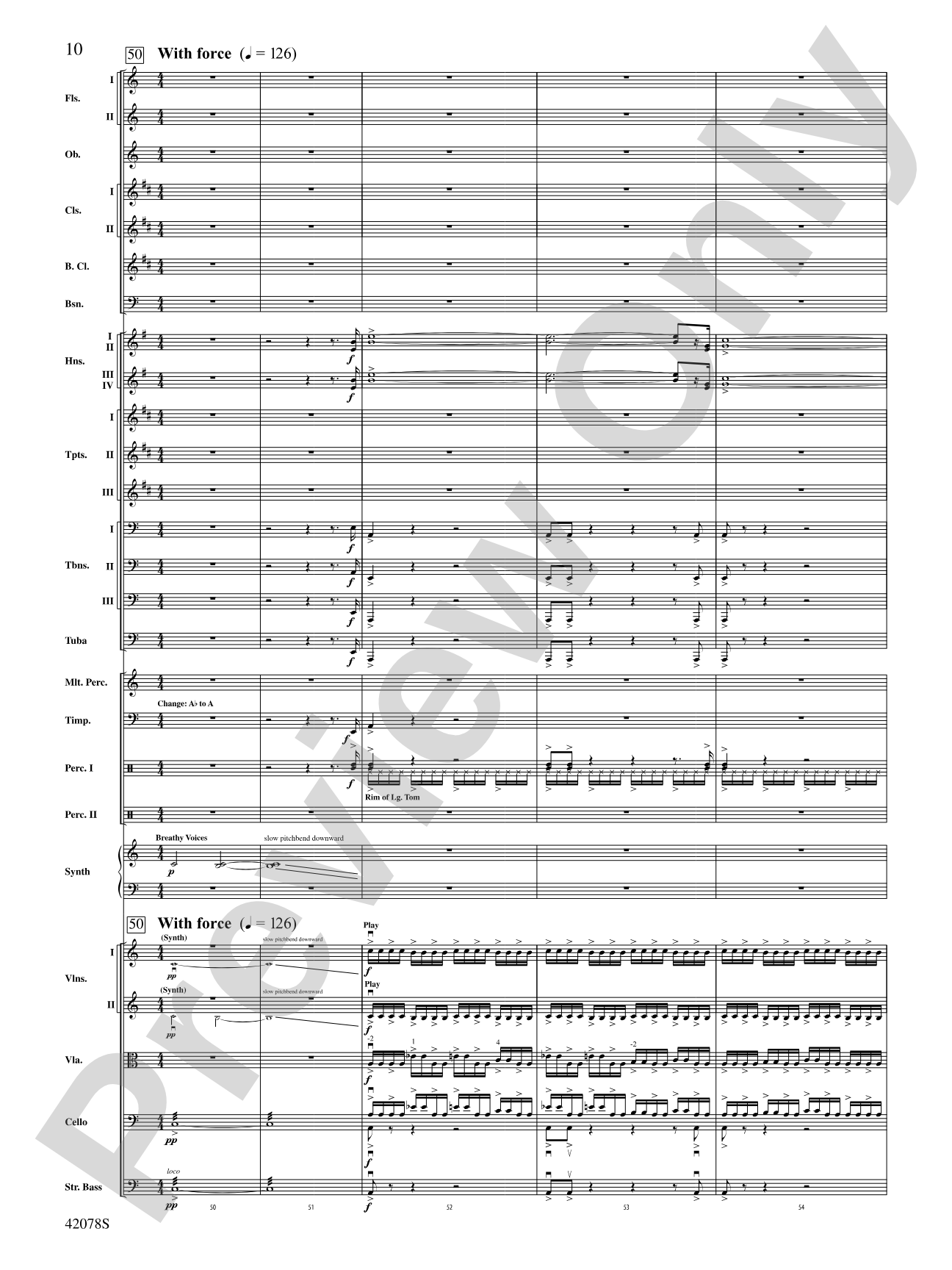 Man of Steel, Selections from: Full Orchestra Conductor Score & Parts