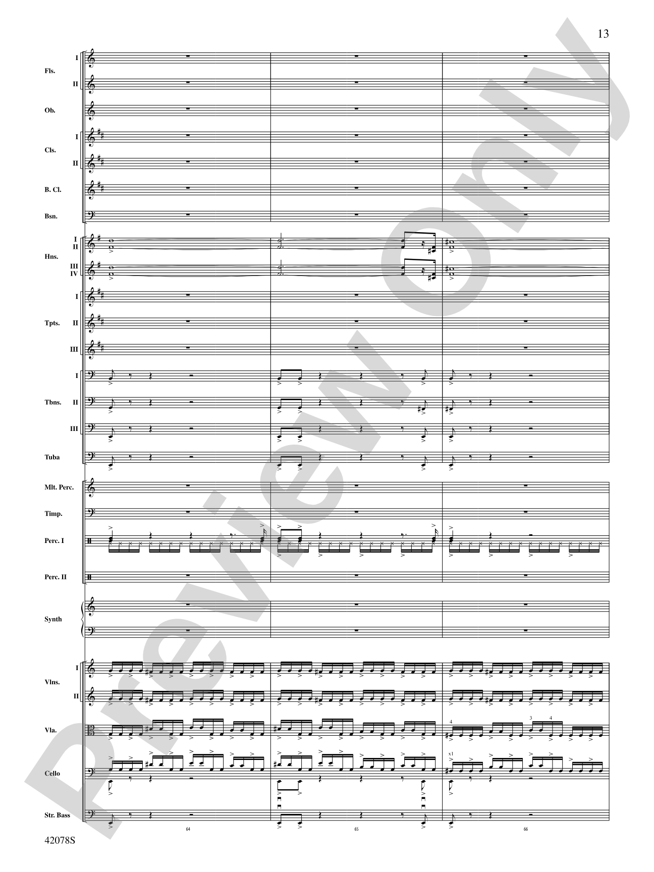 Man of Steel, Selections from: Full Orchestra Conductor Score & Parts