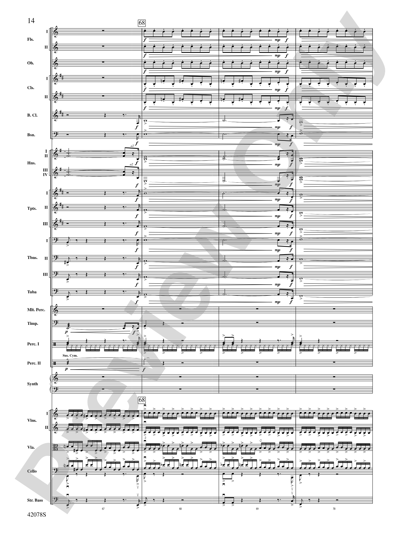Man of Steel, Selections from: Full Orchestra Conductor Score & Parts