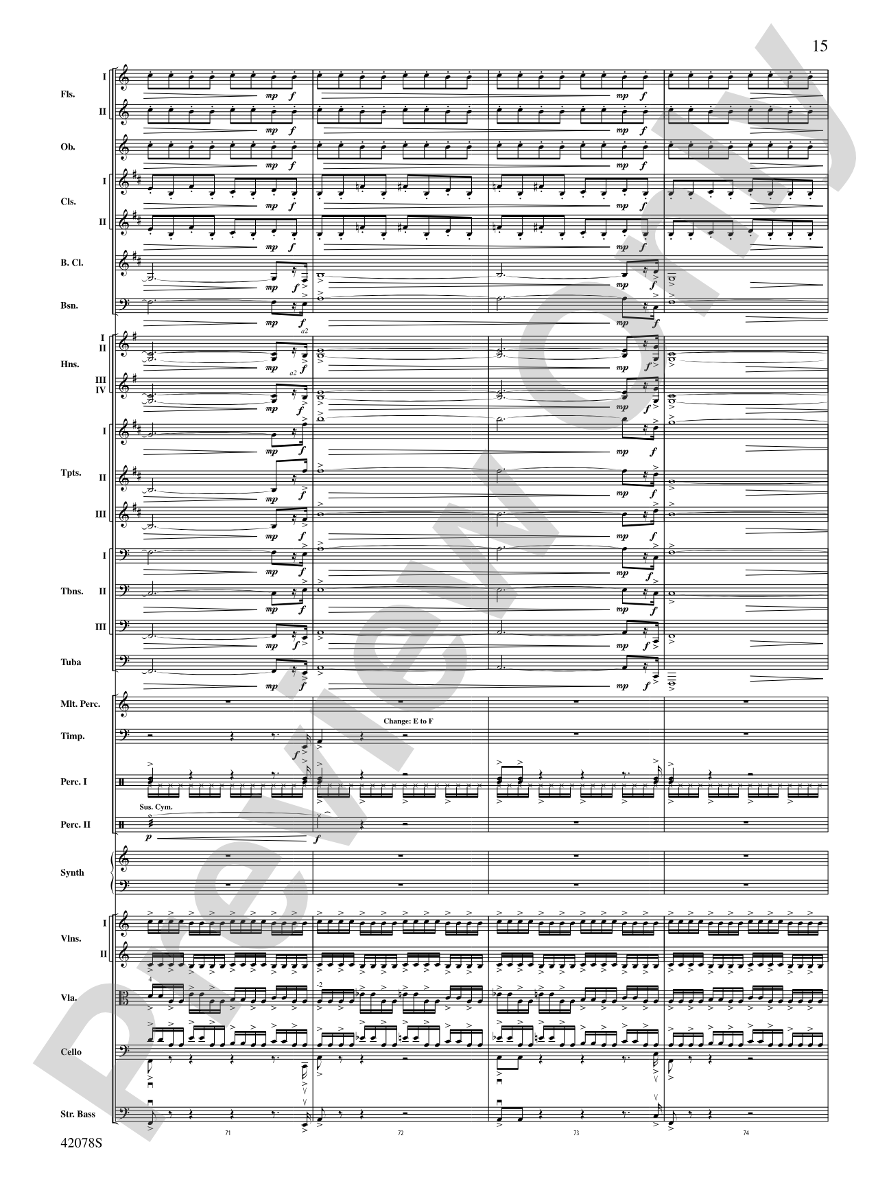 Man of Steel, Selections from: Full Orchestra Conductor Score & Parts