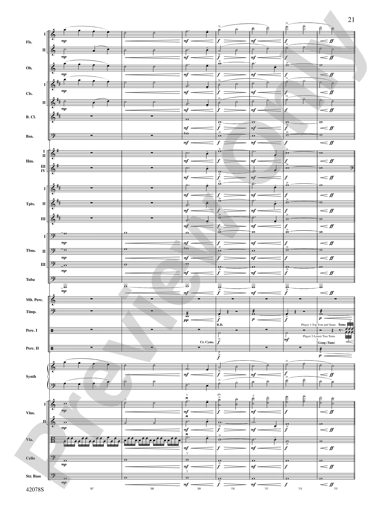 Man of Steel, Selections from: Full Orchestra Conductor Score & Parts
