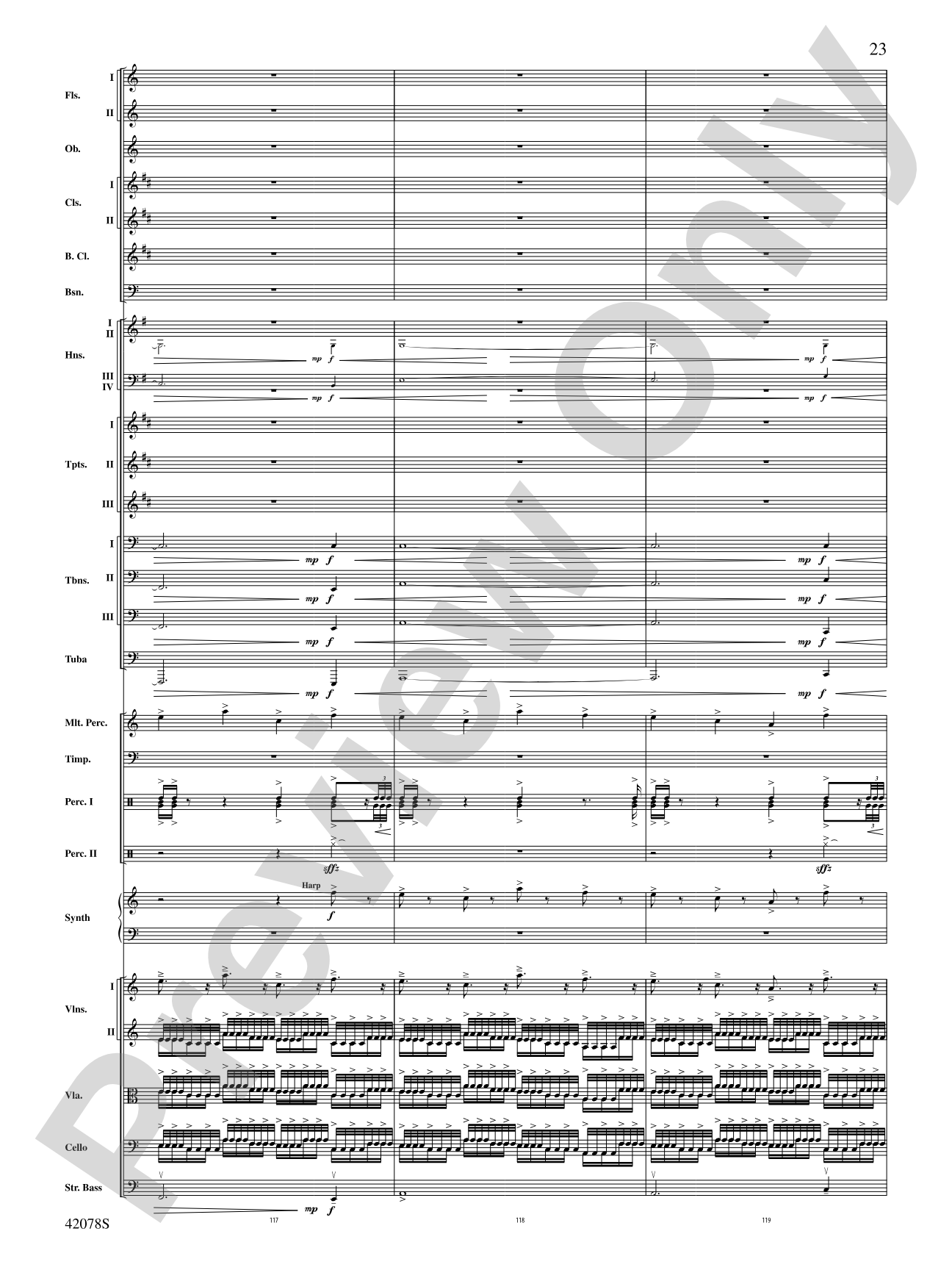 Man of Steel, Selections from: Full Orchestra Conductor Score & Parts
