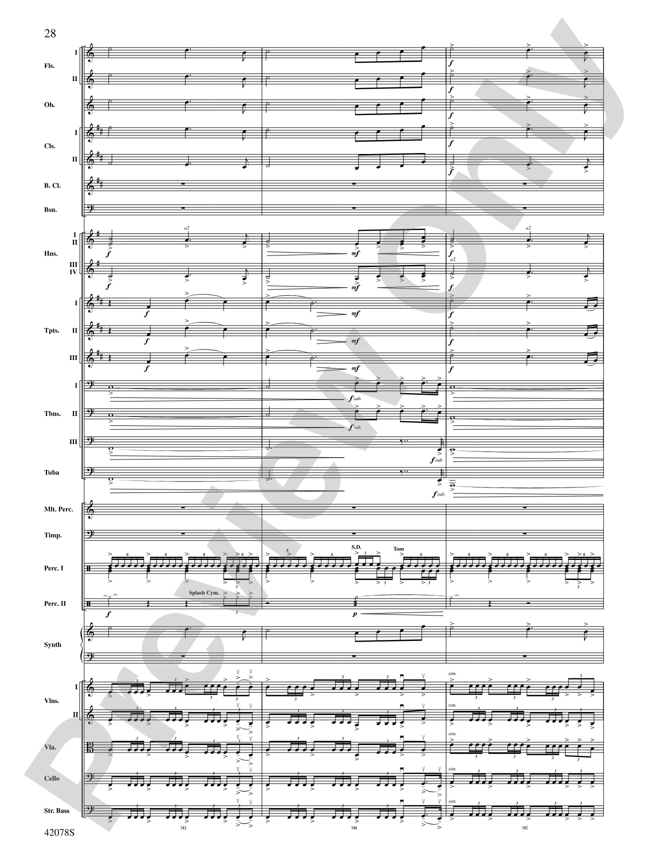 Man of Steel, Selections from: Full Orchestra Conductor Score & Parts