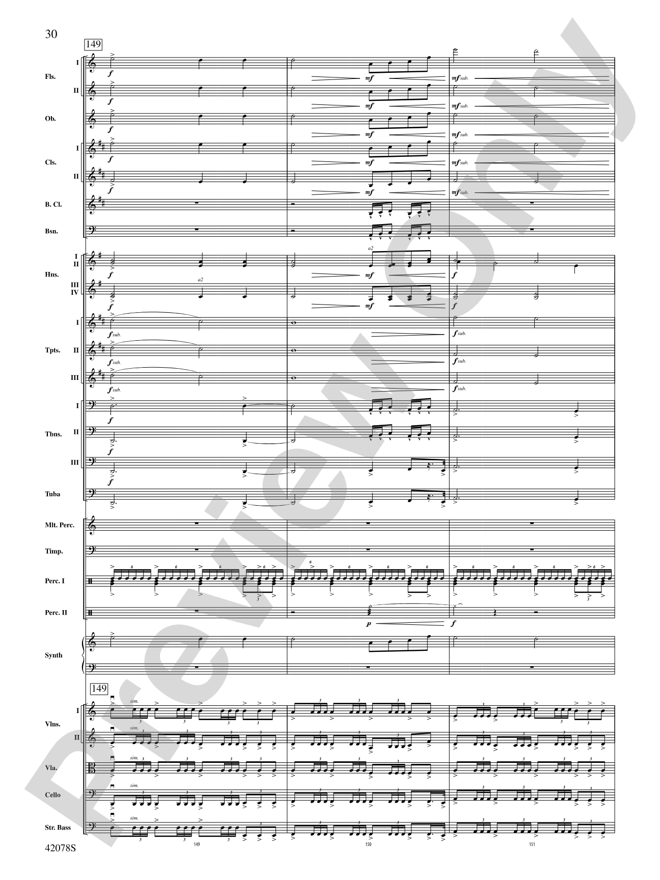 Man of Steel, Selections from: Full Orchestra Conductor Score & Parts